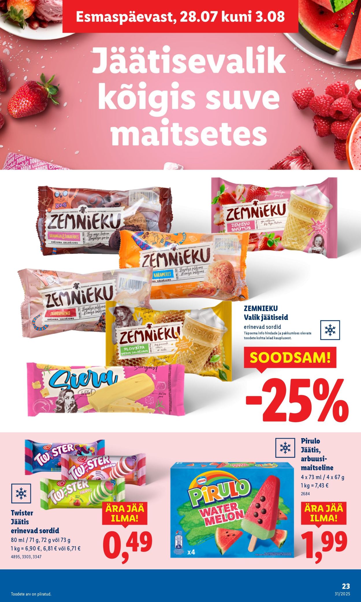 lidl - Lidl kliendileht - Kliendileht (28.07 - 3.08.2025) - page: 23 lidl - Lidl kliendileht - Kliendileht (28.07 - 3.08.2025) - page: 23