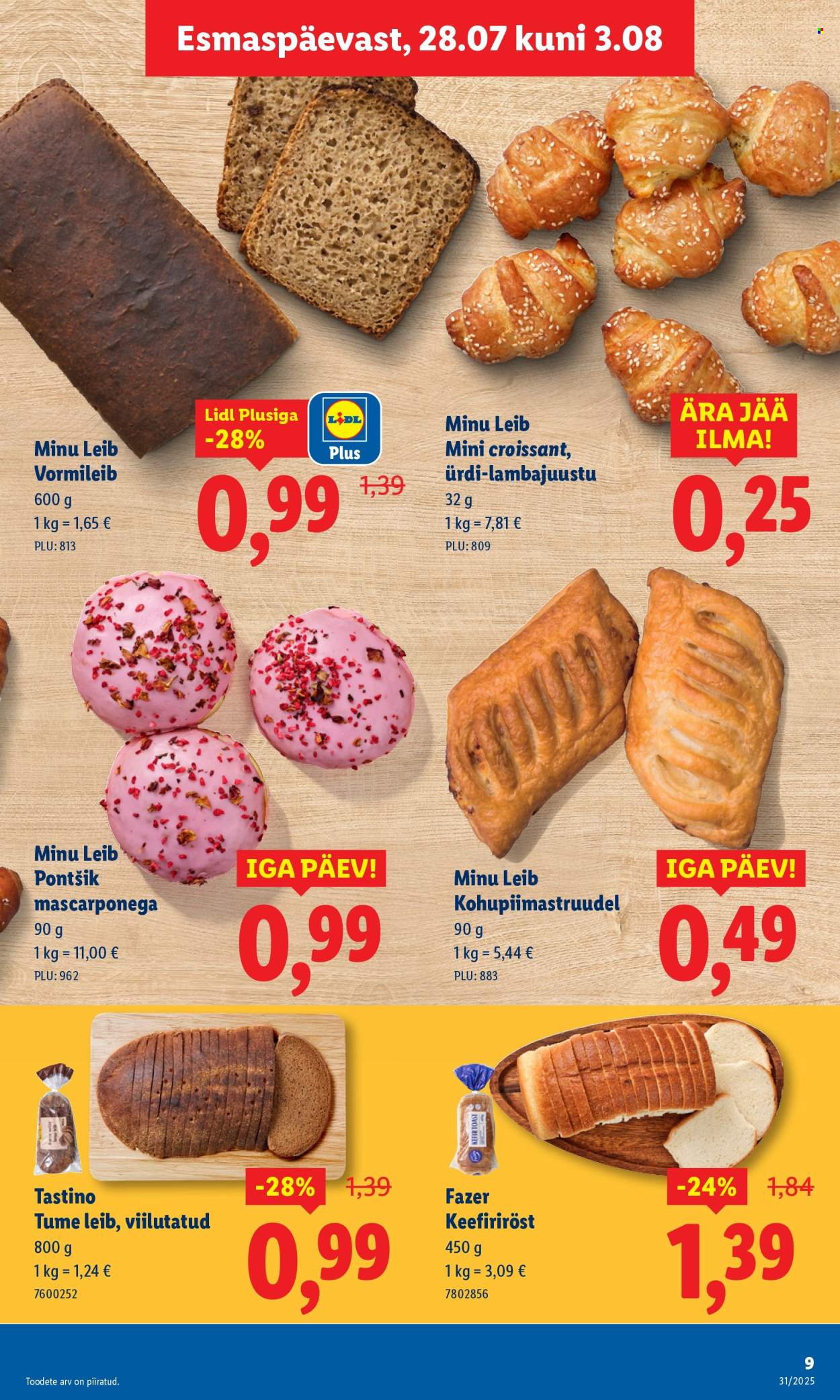 lidl - Lidl kliendileht - Kliendileht (28.07 - 3.08.2025) - page: 9 lidl - Lidl kliendileht - Kliendileht (28.07 - 3.08.2025) - page: 9