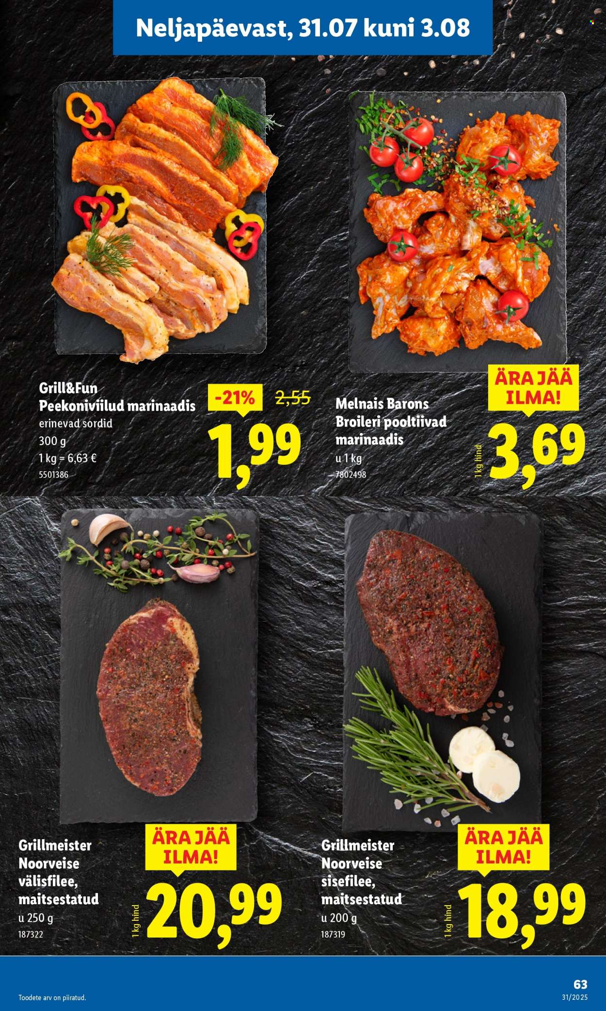 lidl - Lidl kliendileht - Kliendileht (28.07 - 3.08.2025) - page: 63 lidl - Lidl kliendileht - Kliendileht (28.07 - 3.08.2025) - page: 63