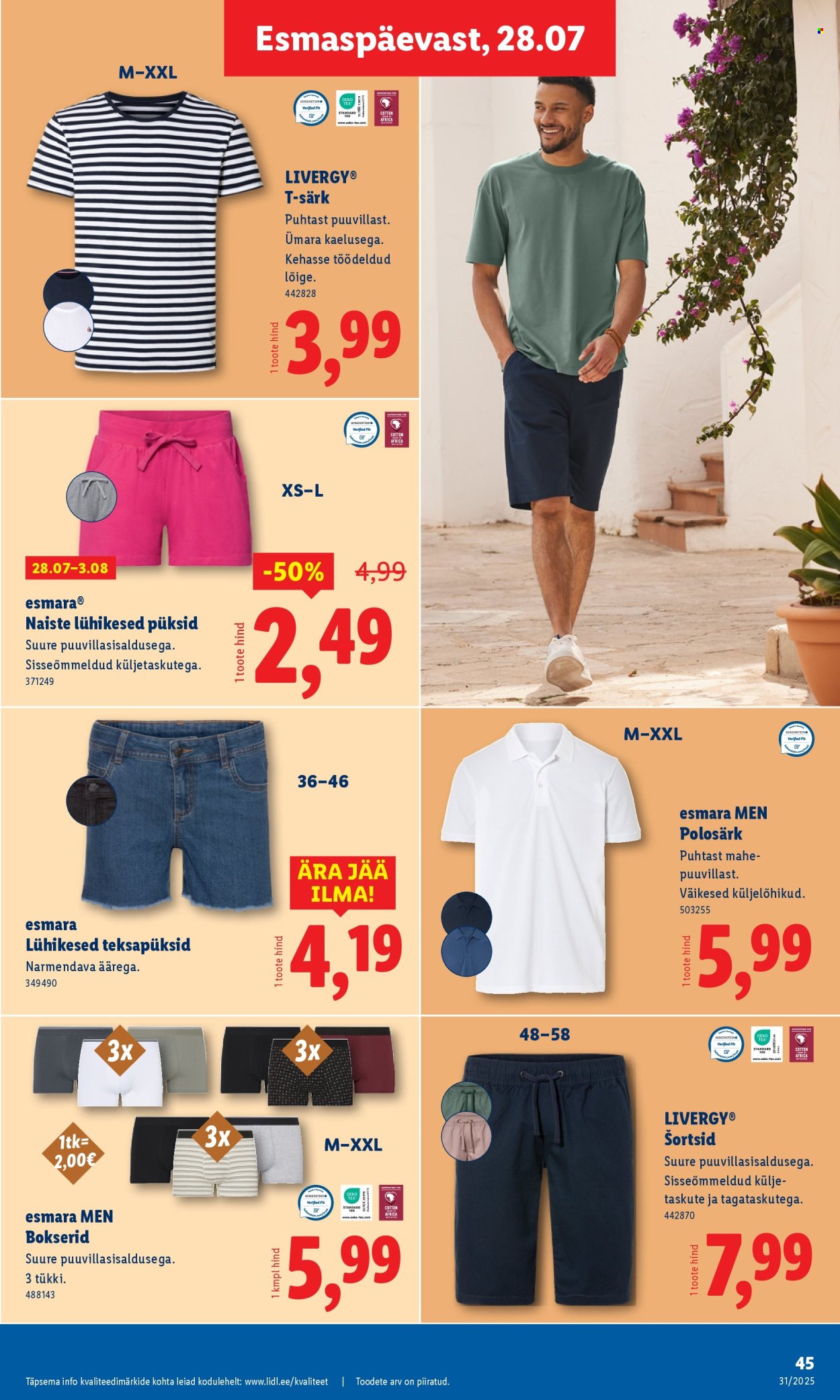 lidl - Lidl kliendileht - Kliendileht (28.07 - 3.08.2025) - page: 45 lidl - Lidl kliendileht - Kliendileht (28.07 - 3.08.2025) - page: 45