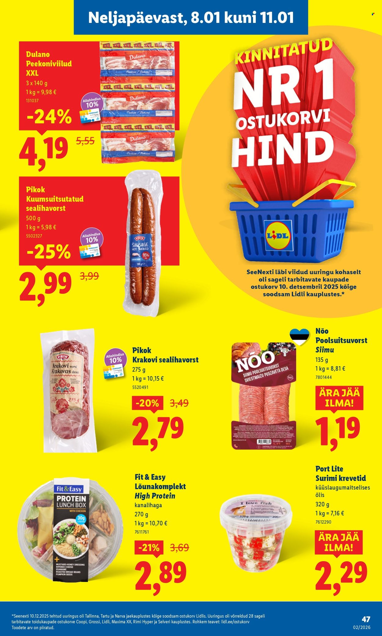 lidl - Lidl kliendileht - Kliendileht (5.01 - 11.01.2026) - page: 47