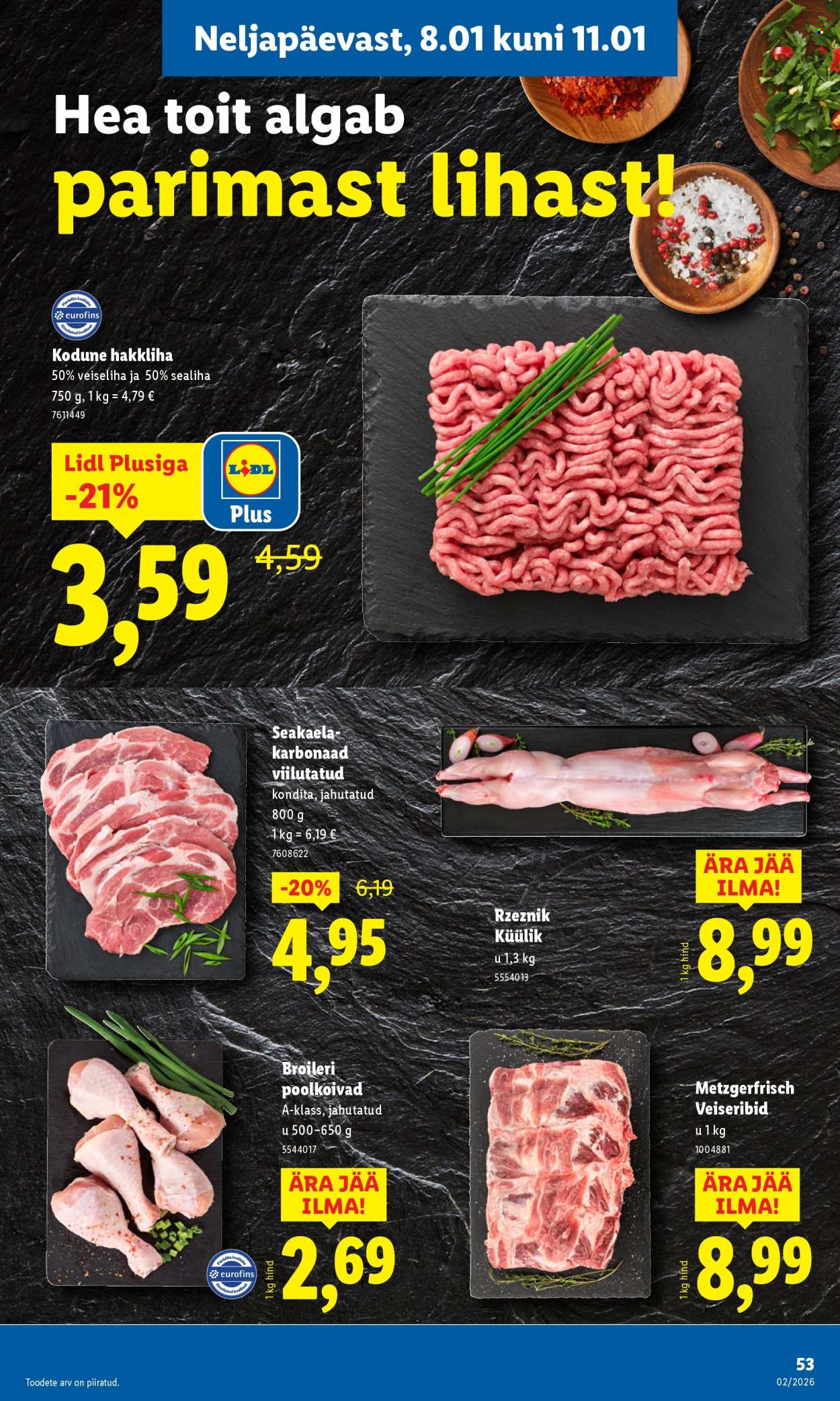 lidl - Lidl kliendileht - Kliendileht (5.01 - 11.01.2026) - page: 53