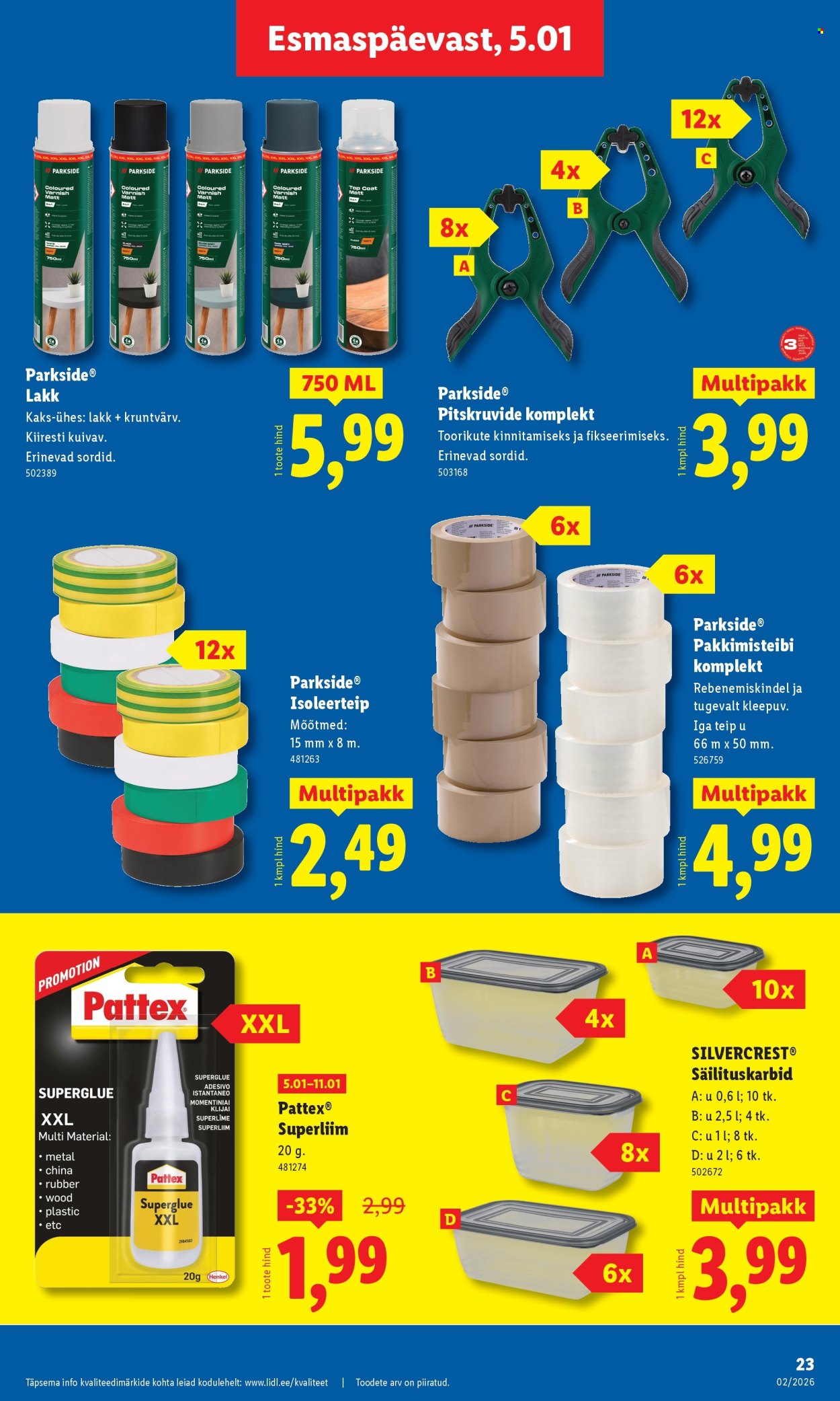 lidl - Lidl kliendileht - Kliendileht (5.01 - 11.01.2026) - page: 23