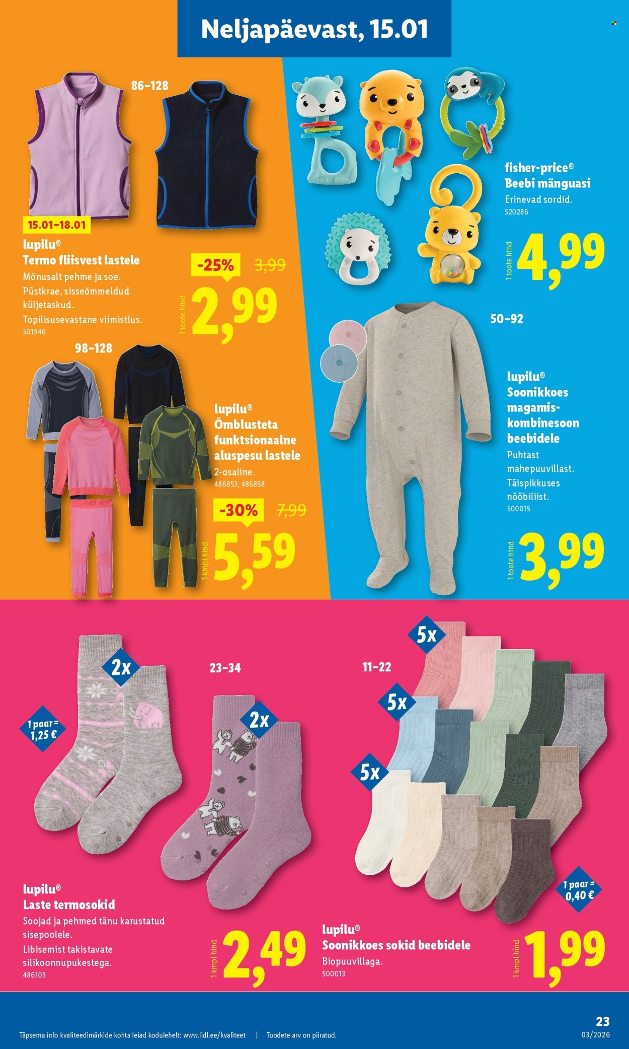 lidl - Lidl kliendileht - Tööstuskaupade pakkumised (12.01 - 18.01.2026) - page: 23