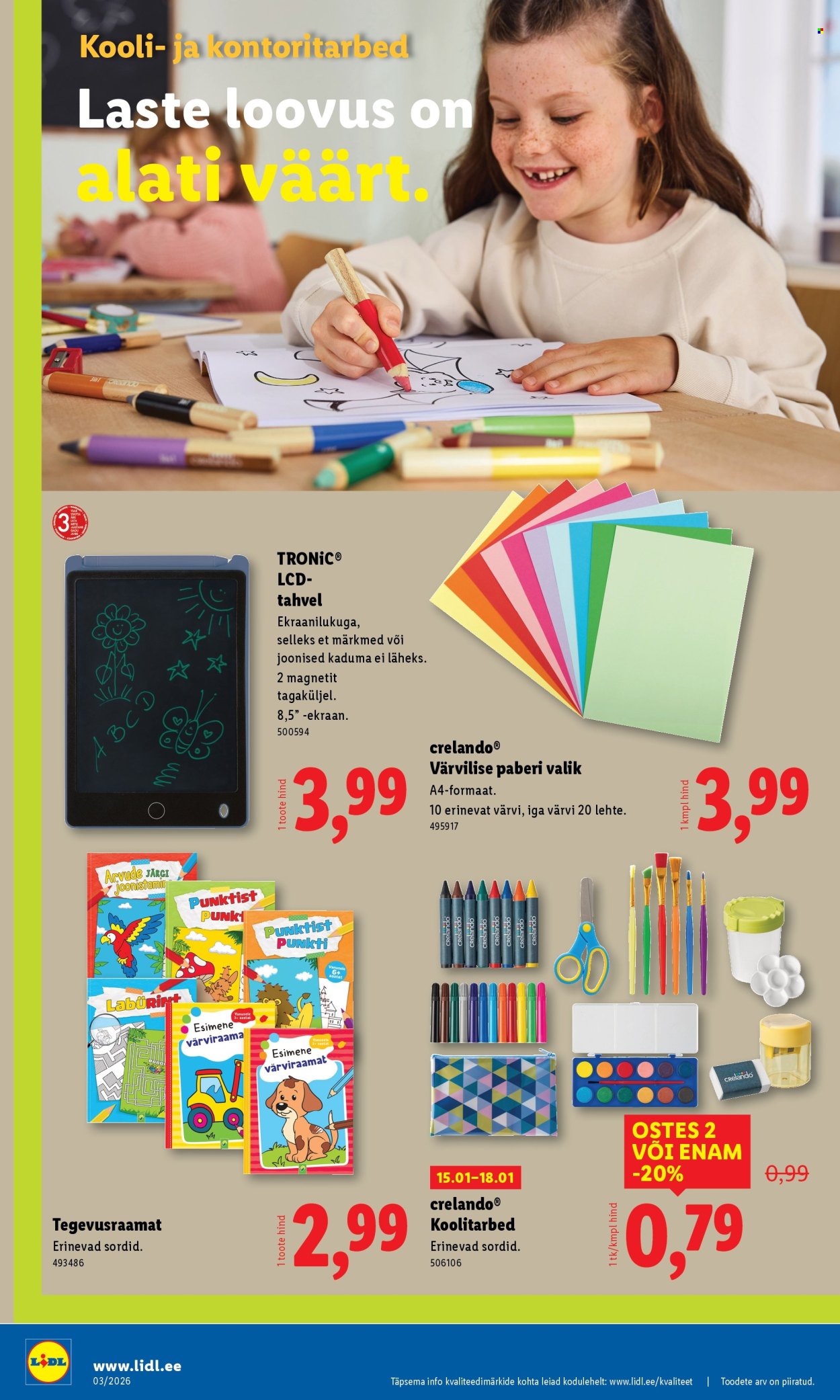 lidl - Lidl kliendileht - Tööstuskaupade pakkumised (12.01 - 18.01.2026) - page: 20