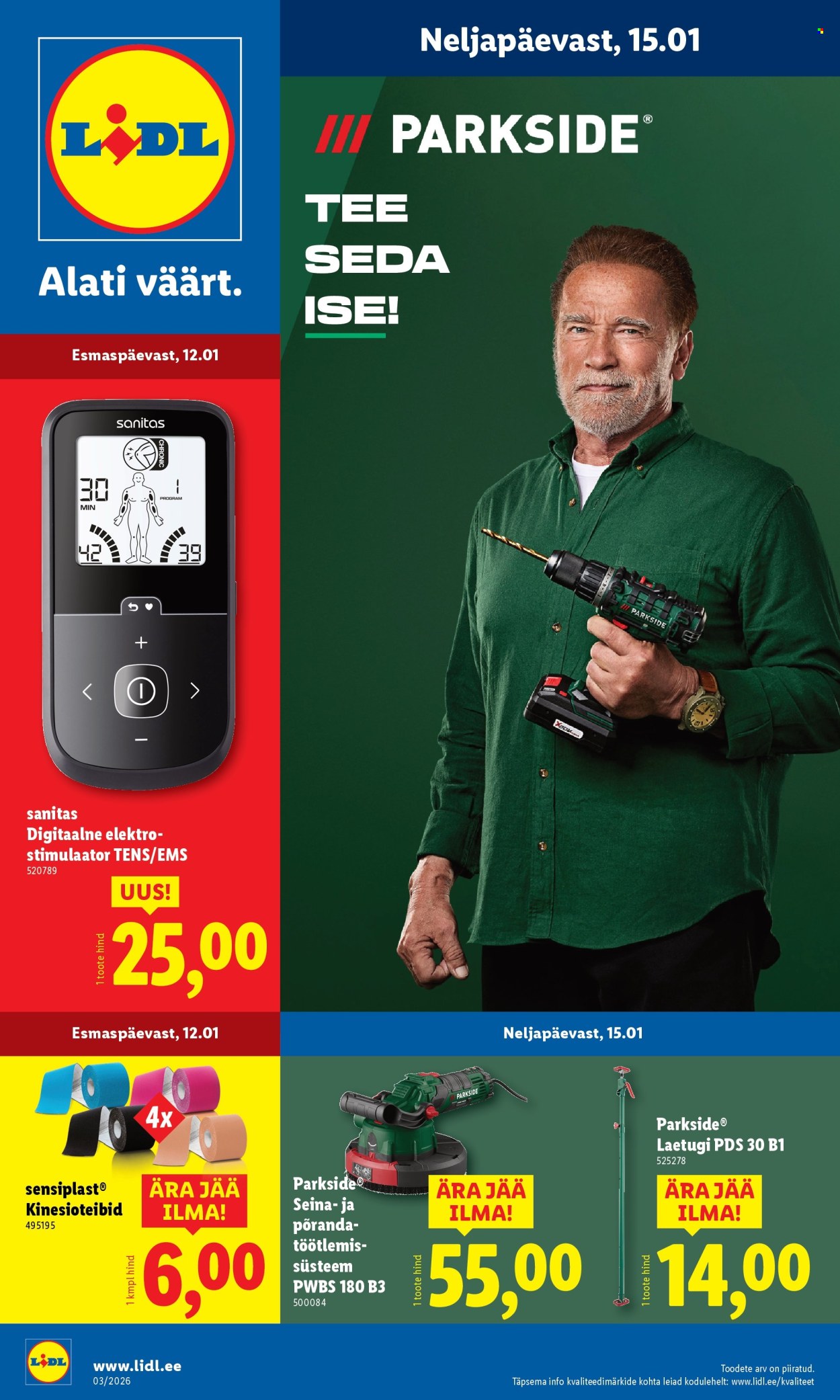 lidl - Lidl kliendileht - Tööstuskaupade pakkumised (12.01 - 18.01.2026)