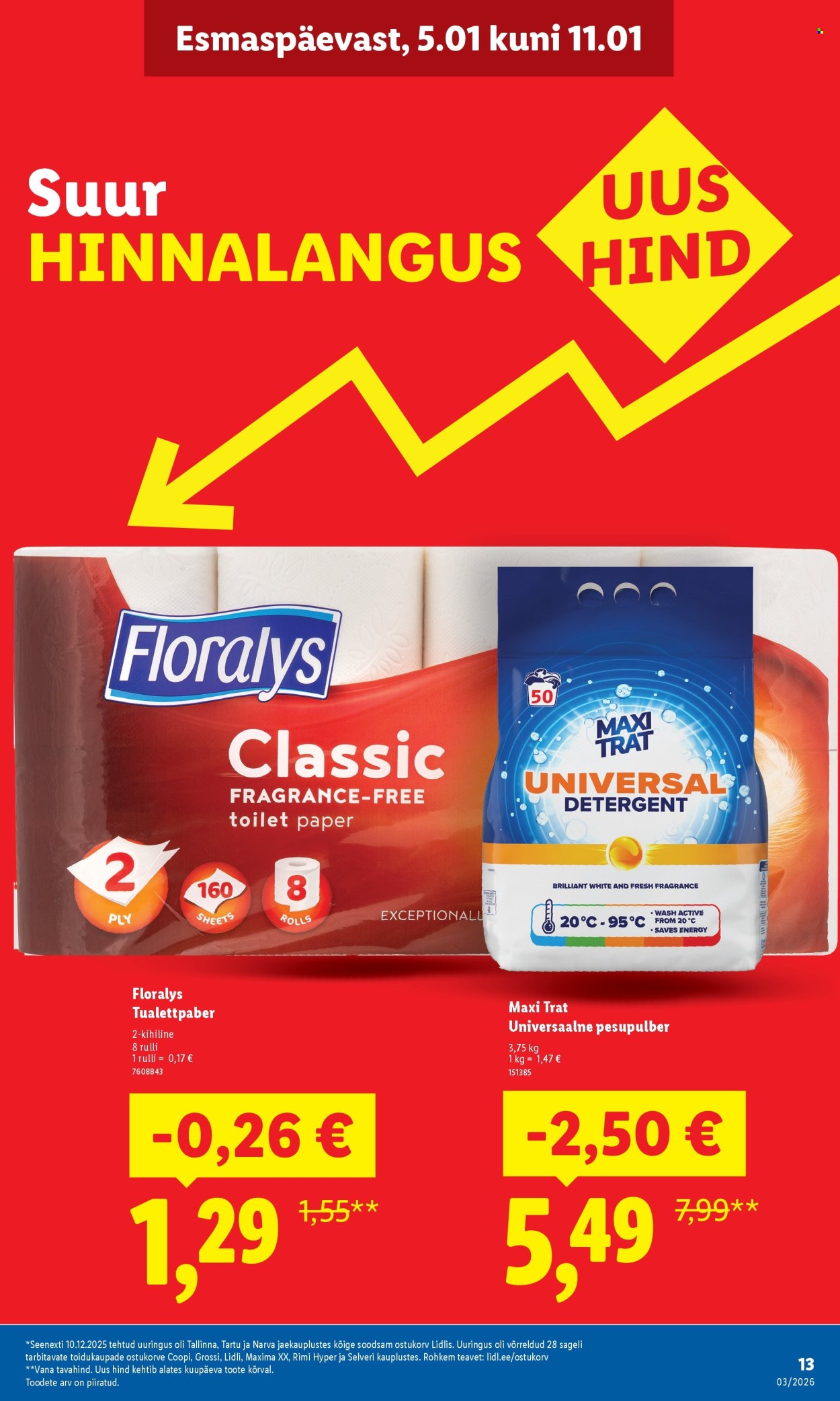 lidl - Lidl kliendileht - Suur hinnalangus Alates (12.01 - 18.01.2026) - page: 13