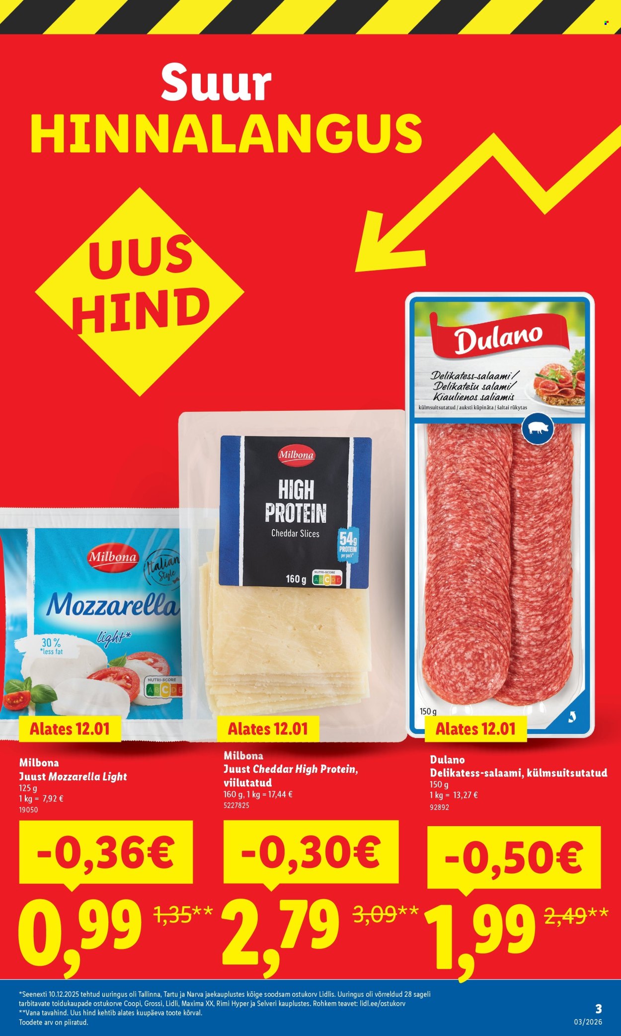 lidl - Lidl kliendileht - Suur hinnalangus Alates (12.01 - 18.01.2026) - page: 3