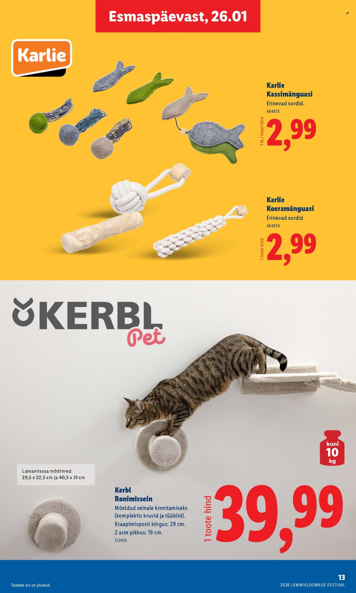 lidl - Lidl kliendileht - Lemmikloomade festivali kataloog (22.01 - 4.02.2026) - page: 13