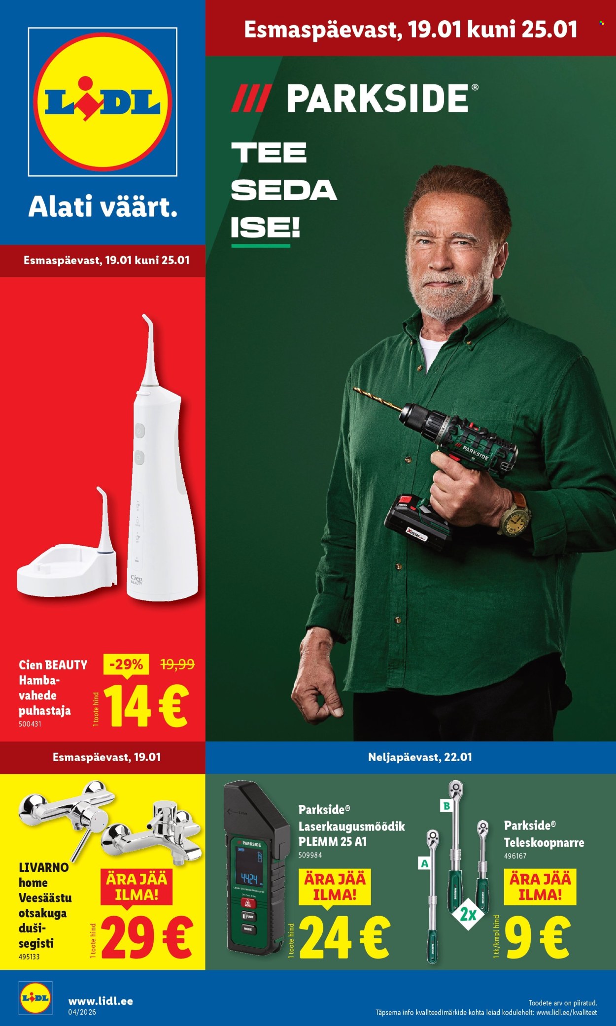 lidl - Lidl kliendileht - Tööstuskaupade pakkumised (19.01 - 25.01.2026)