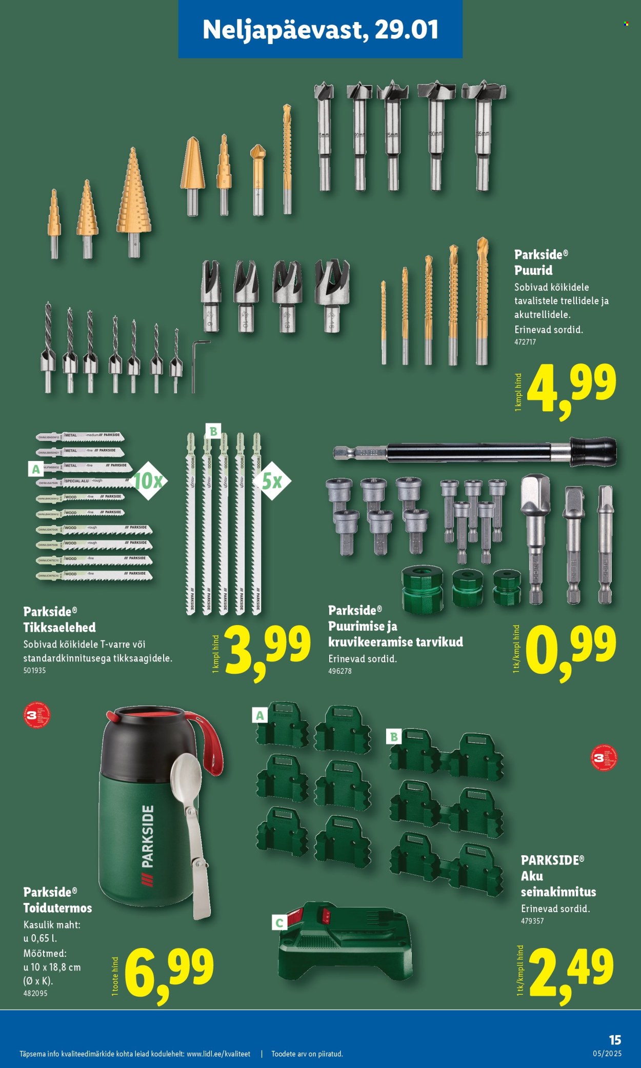 lidl - Lidl kliendileht - Tööstuskaupade pakkumised (26.01 - 1.02.2026) - page: 15