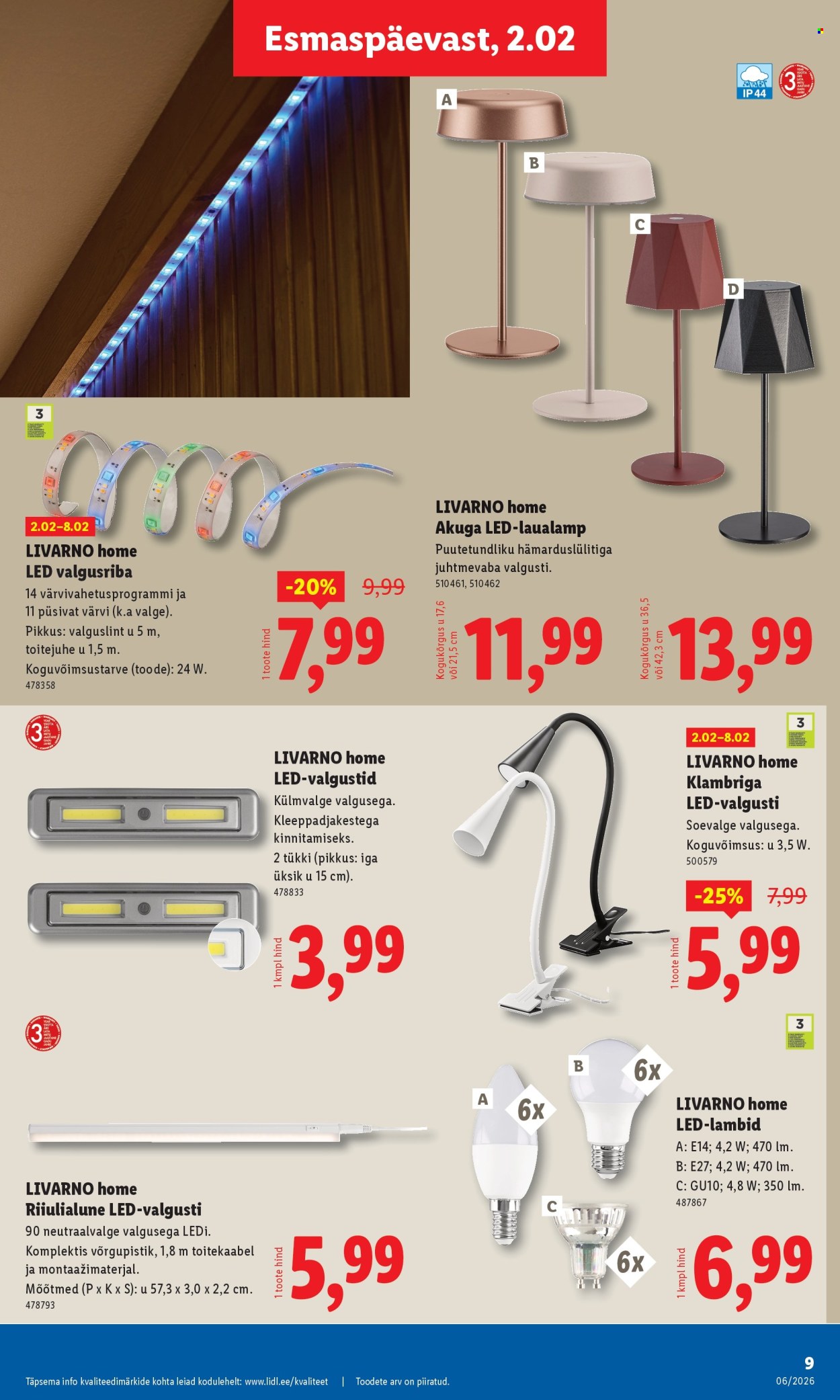 lidl - Lidl kliendileht - Tööstuskaupade pakkumised (2.02 - 8.02.2026) - page: 9
