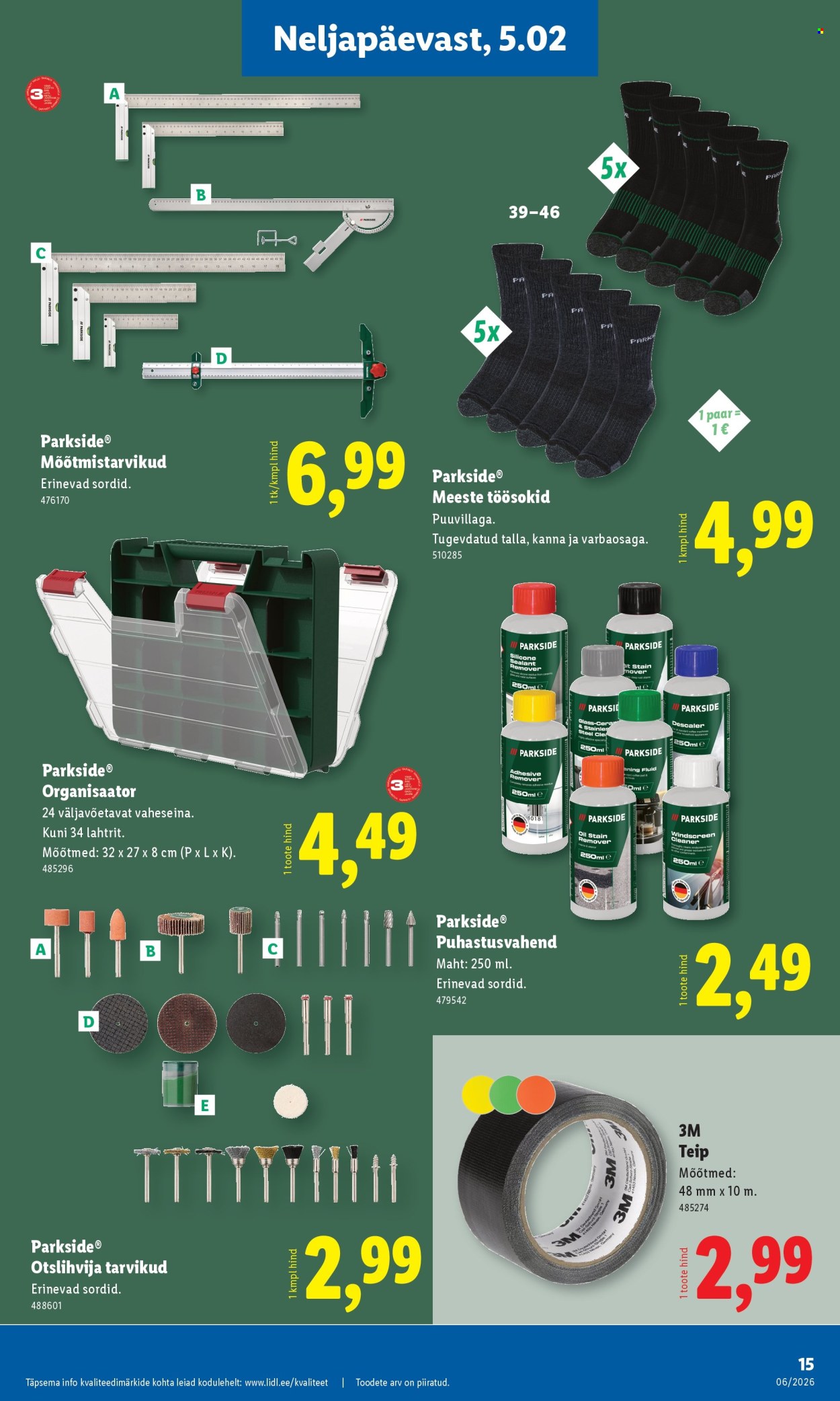 lidl - Lidl kliendileht - Tööstuskaupade pakkumised (2.02 - 8.02.2026) - page: 15