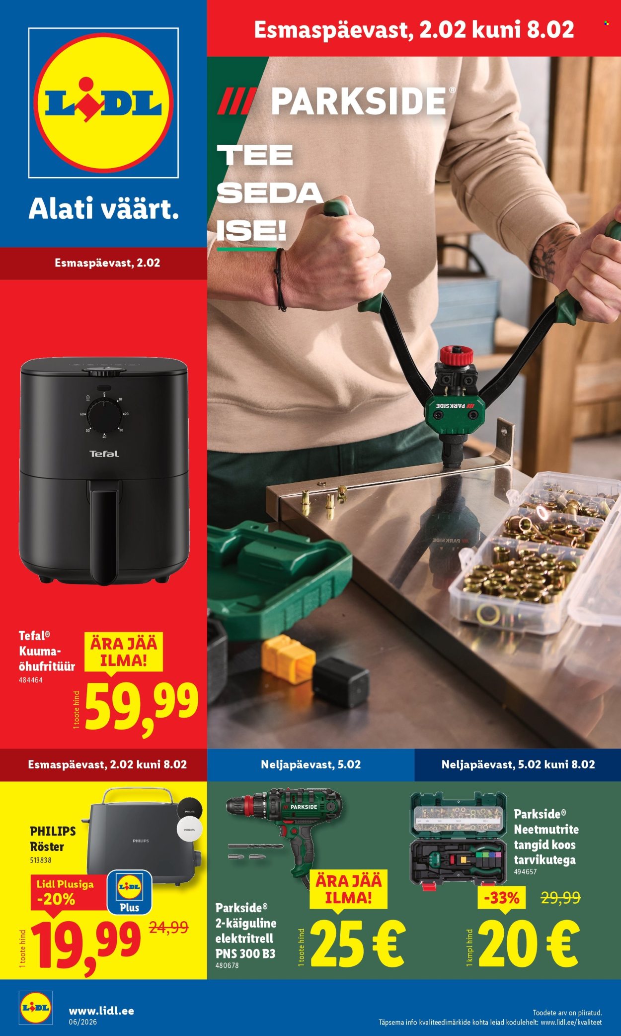 lidl - Lidl kliendileht - Tööstuskaupade pakkumised (2.02 - 8.02.2026)