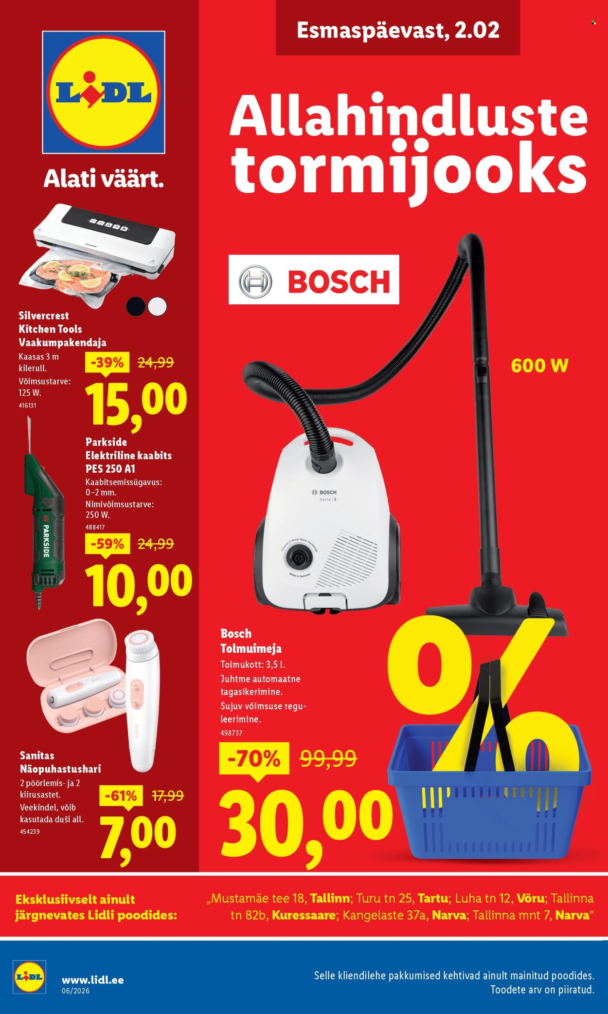 lidl - Lidl kliendileht - Allahindluste tormijooks (2.02 - 8.02.2026)