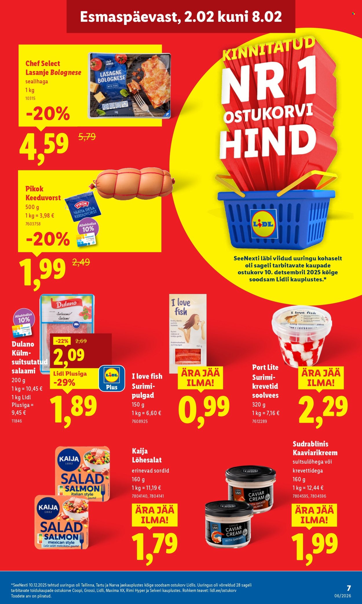 lidl - Lidl kliendileht - Kliendileht (2.02 - 8.02.2026) - page: 7