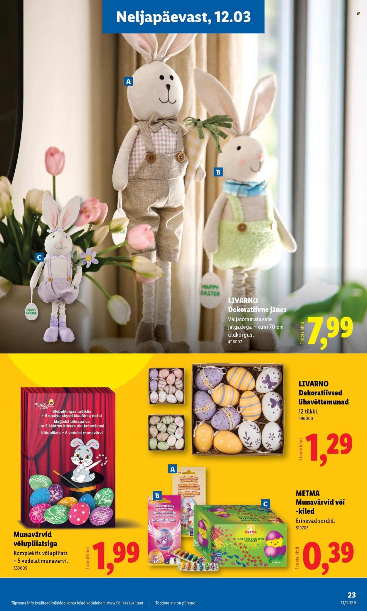 lidl - Lidl kliendileht - Tööstuskaupade pakkumised (9.03 - 15.03.2026) - page: 23