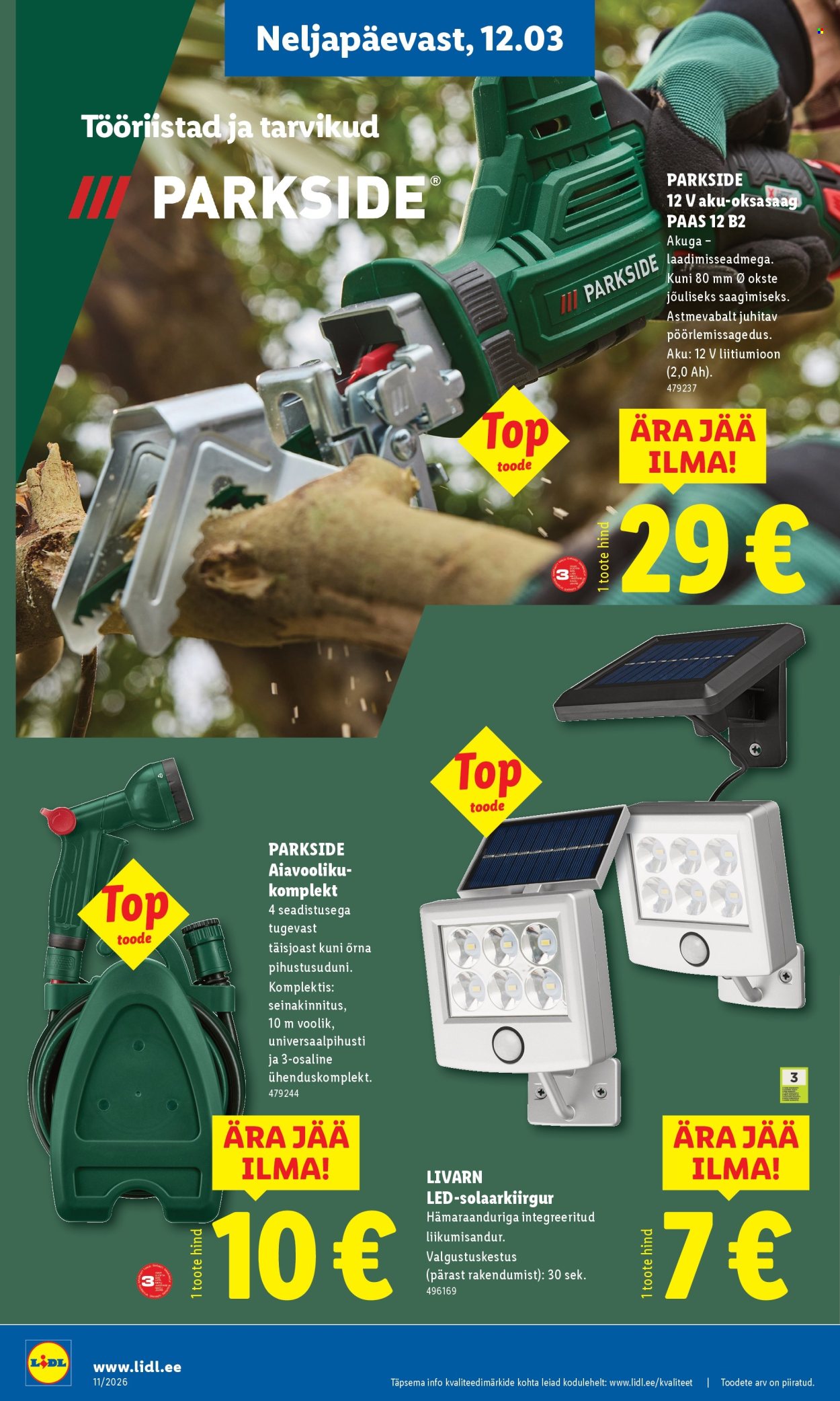 lidl - Lidl kliendileht - Tööstuskaupade pakkumised (9.03 - 15.03.2026) - page: 12