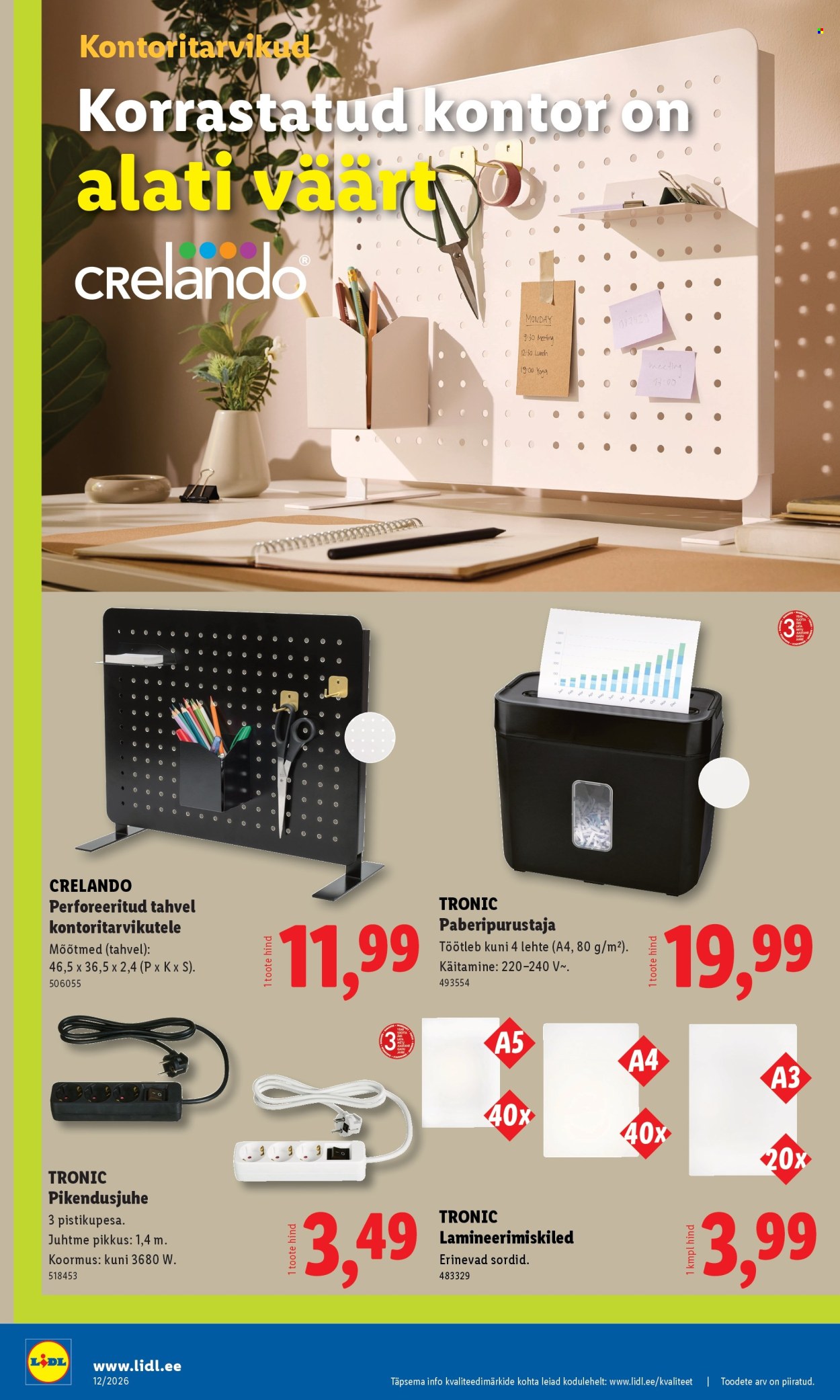 lidl - Lidl kliendileht - Tööstuskaupade pakkumised (16.03 - 22.03.2026) - page: 8