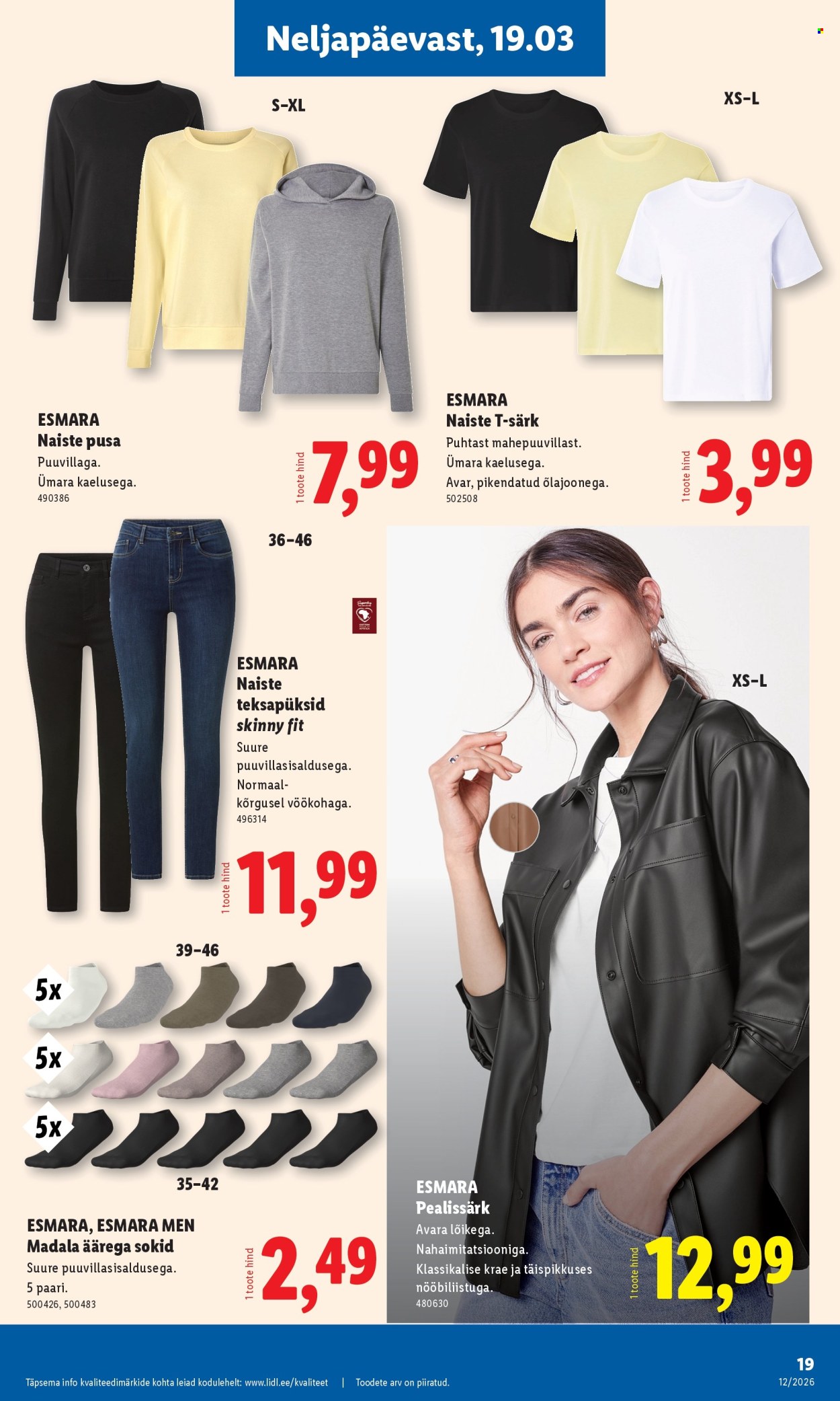 lidl - Lidl kliendileht - Tööstuskaupade pakkumised (16.03 - 22.03.2026) - page: 19