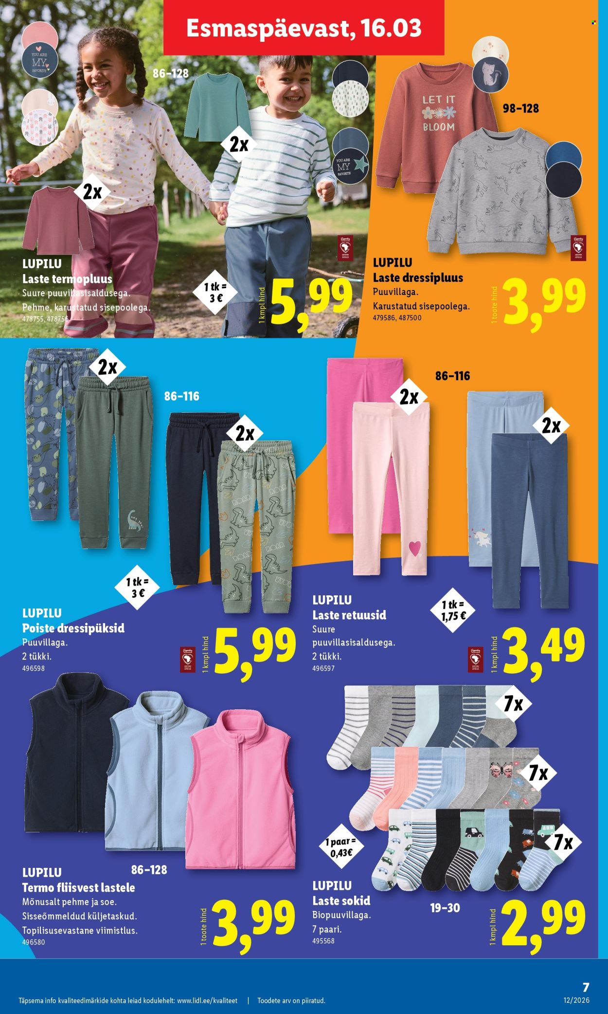lidl - Lidl kliendileht - Tööstuskaupade pakkumised (16.03 - 22.03.2026) - page: 7