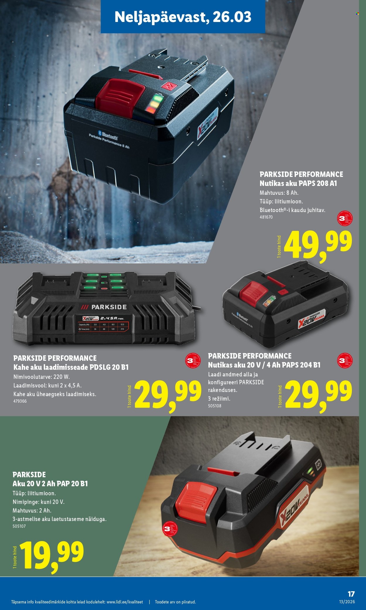 lidl - Lidl kliendileht - Tööstuskaupade pakkumised (23.03 - 29.03.2026) - page: 17