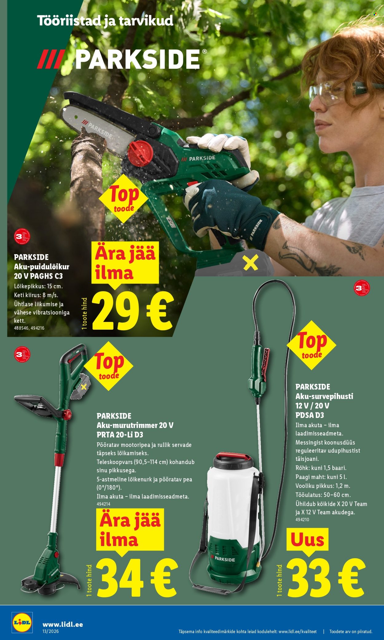 lidl - Lidl kliendileht - Tööstuskaupade pakkumised (23.03 - 29.03.2026) - page: 14