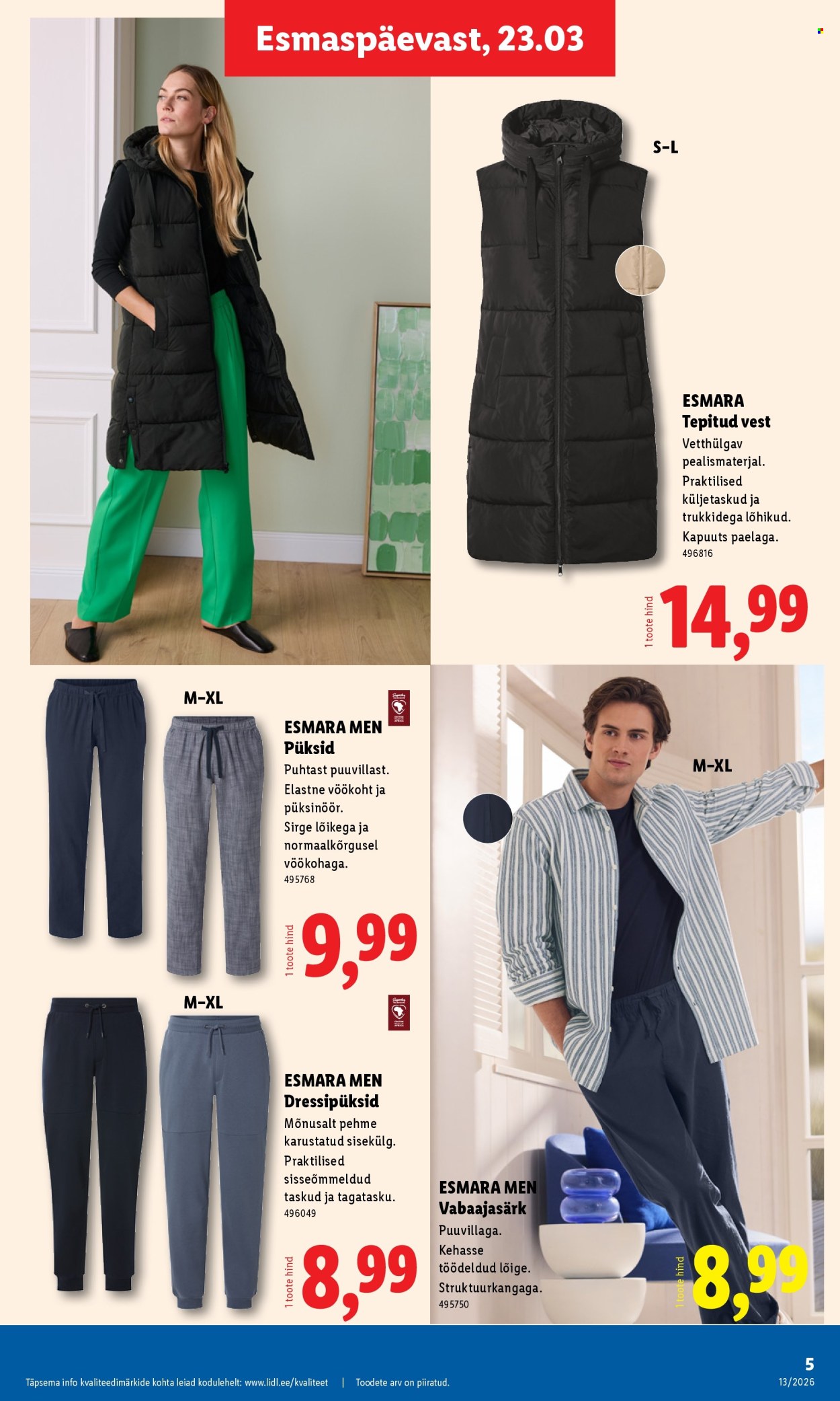 lidl - Lidl kliendileht - Tööstuskaupade pakkumised (23.03 - 29.03.2026) - page: 5