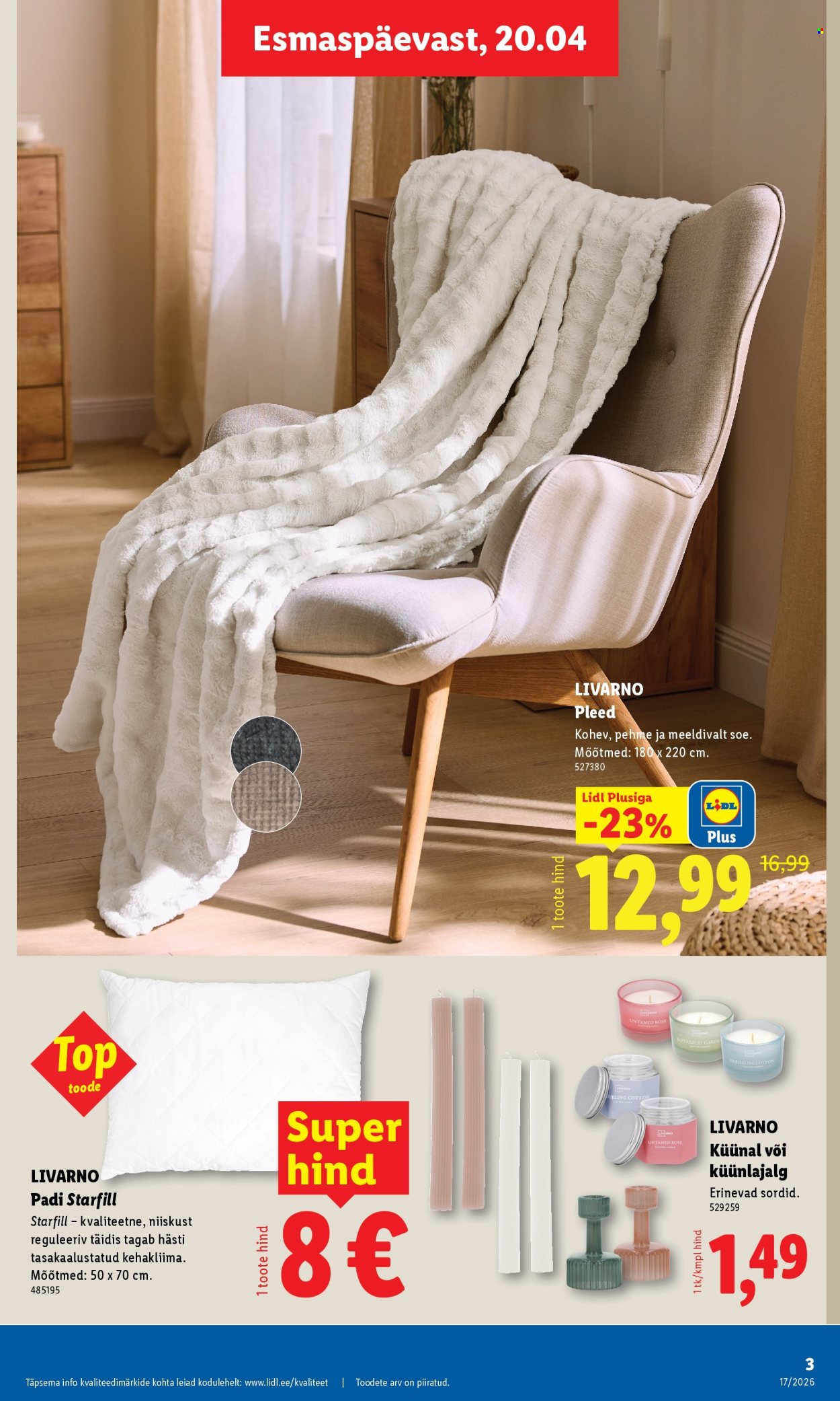 lidl - Lidl kliendileht - Tööstuskaupade pakkumised (20.04 - 26.04.2026) - page: 3