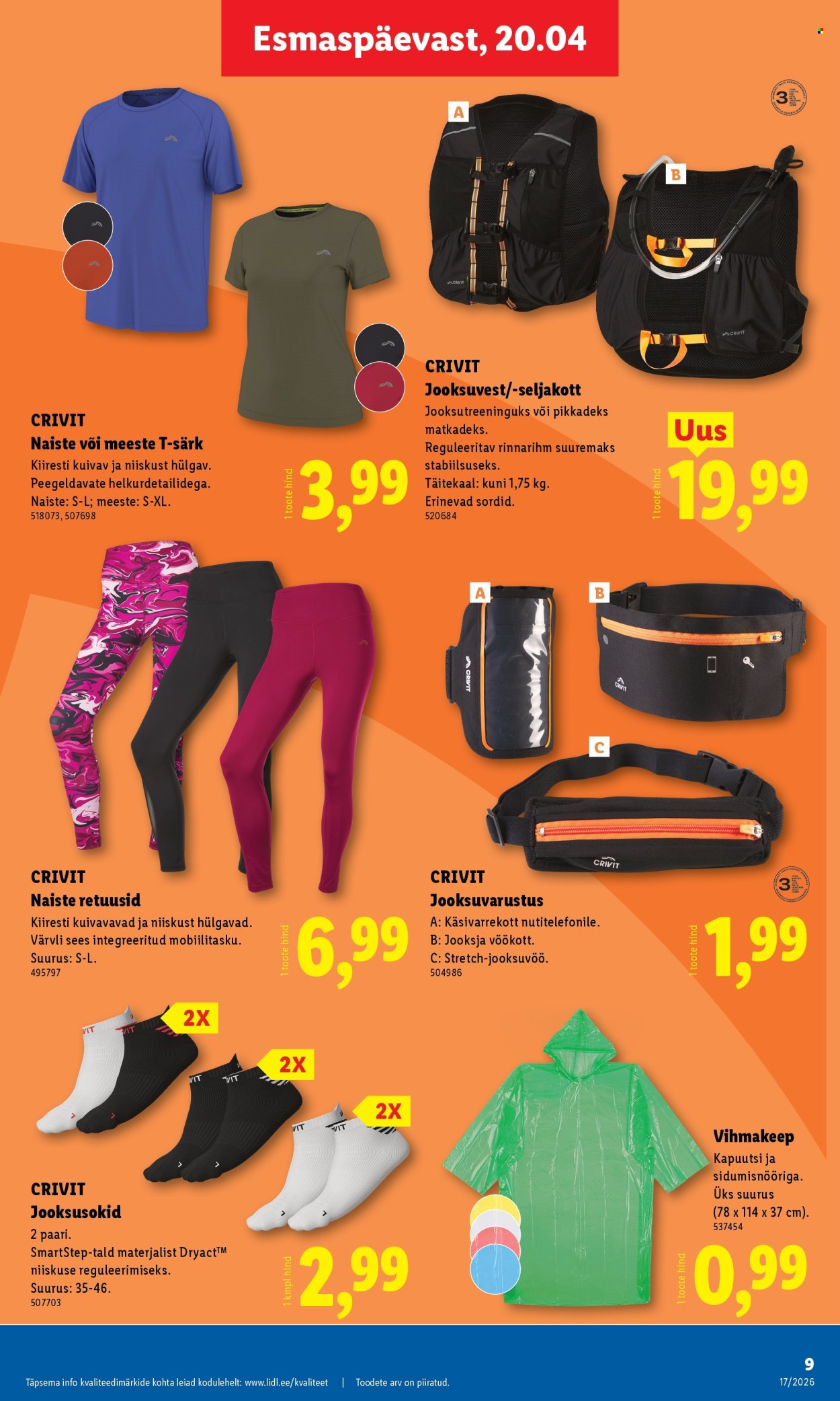 lidl - Lidl kliendileht - Tööstuskaupade pakkumised (20.04 - 26.04.2026) - page: 9