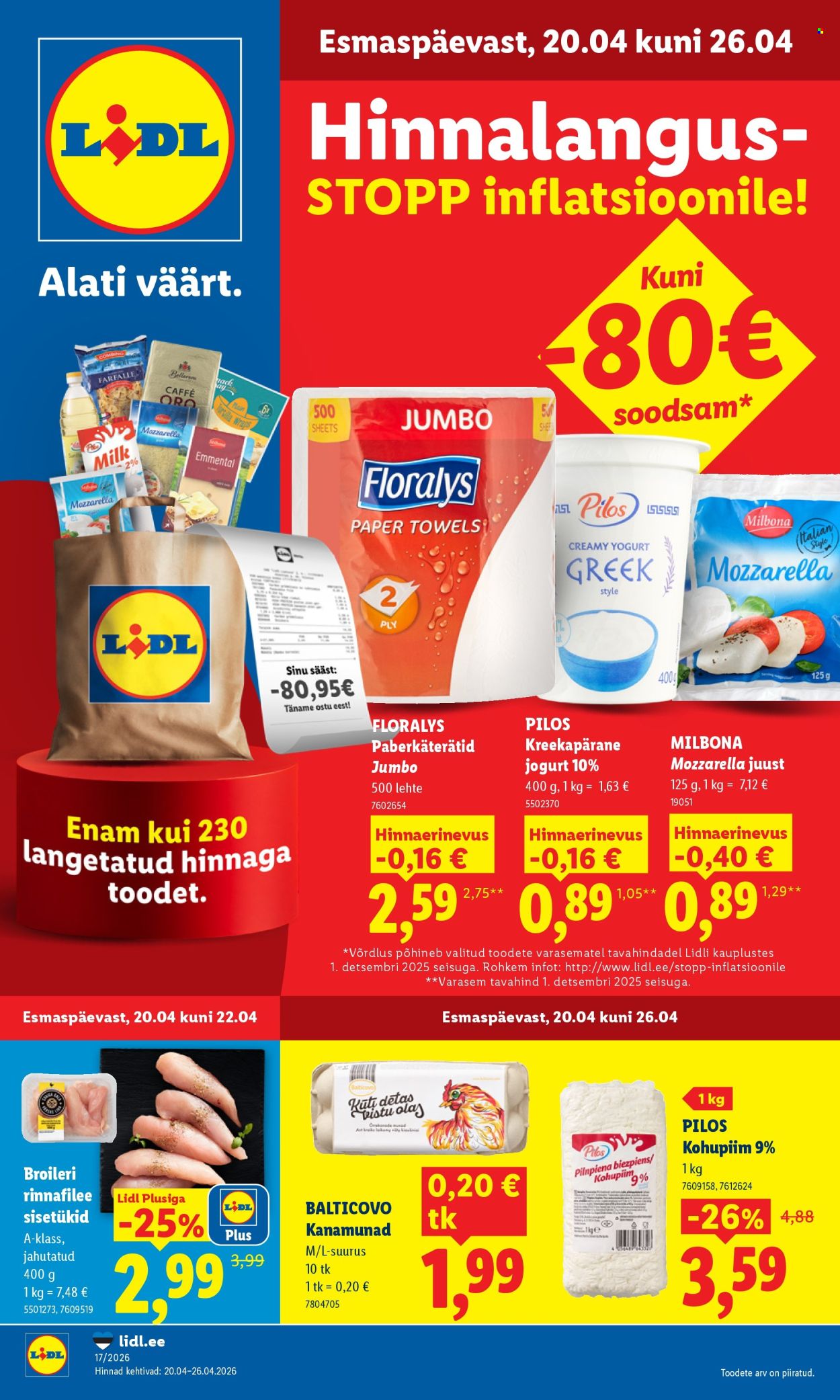 lidl - Lidl kliendileht - Kliendileht (20.04 - 26.04.2026) - page: 1