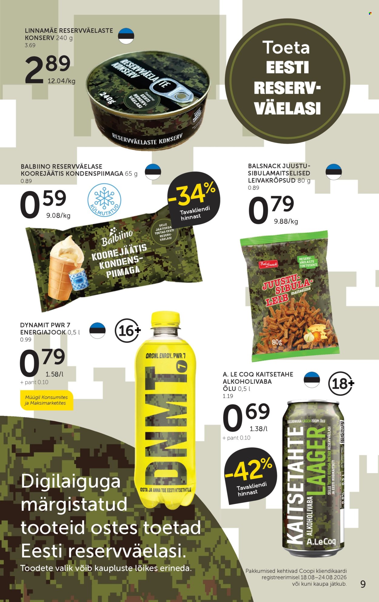 coop - Coop kliendileht (18.08 - 24.08.2026) - page: 9