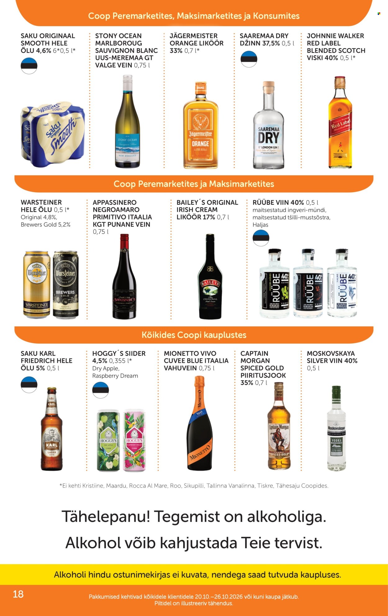 coop - Coop kliendileht (20.10 - 26.10.2026) - page: 18