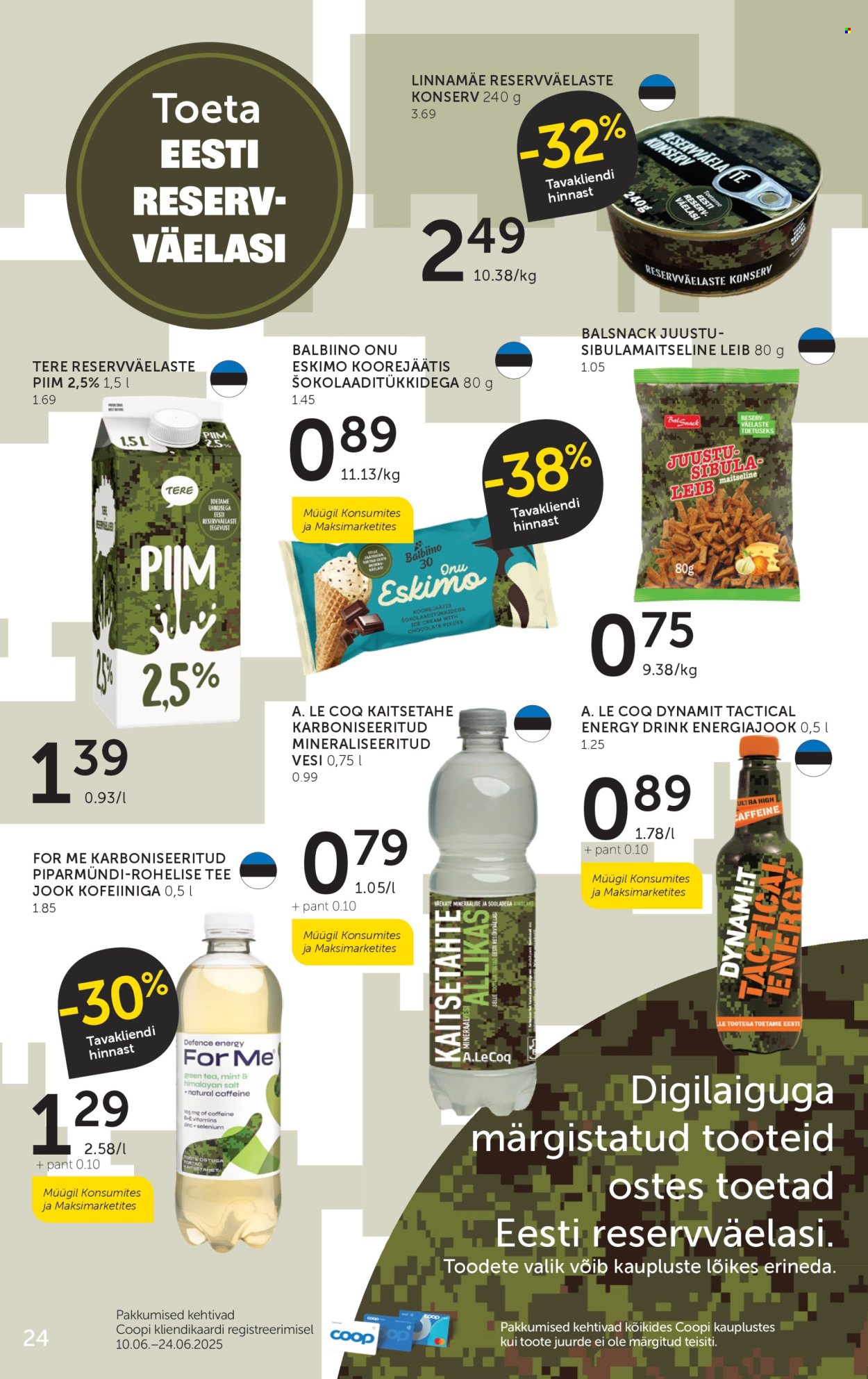 coop - Coop kliendileht (10.06 - 24.06.2025) - page: 24