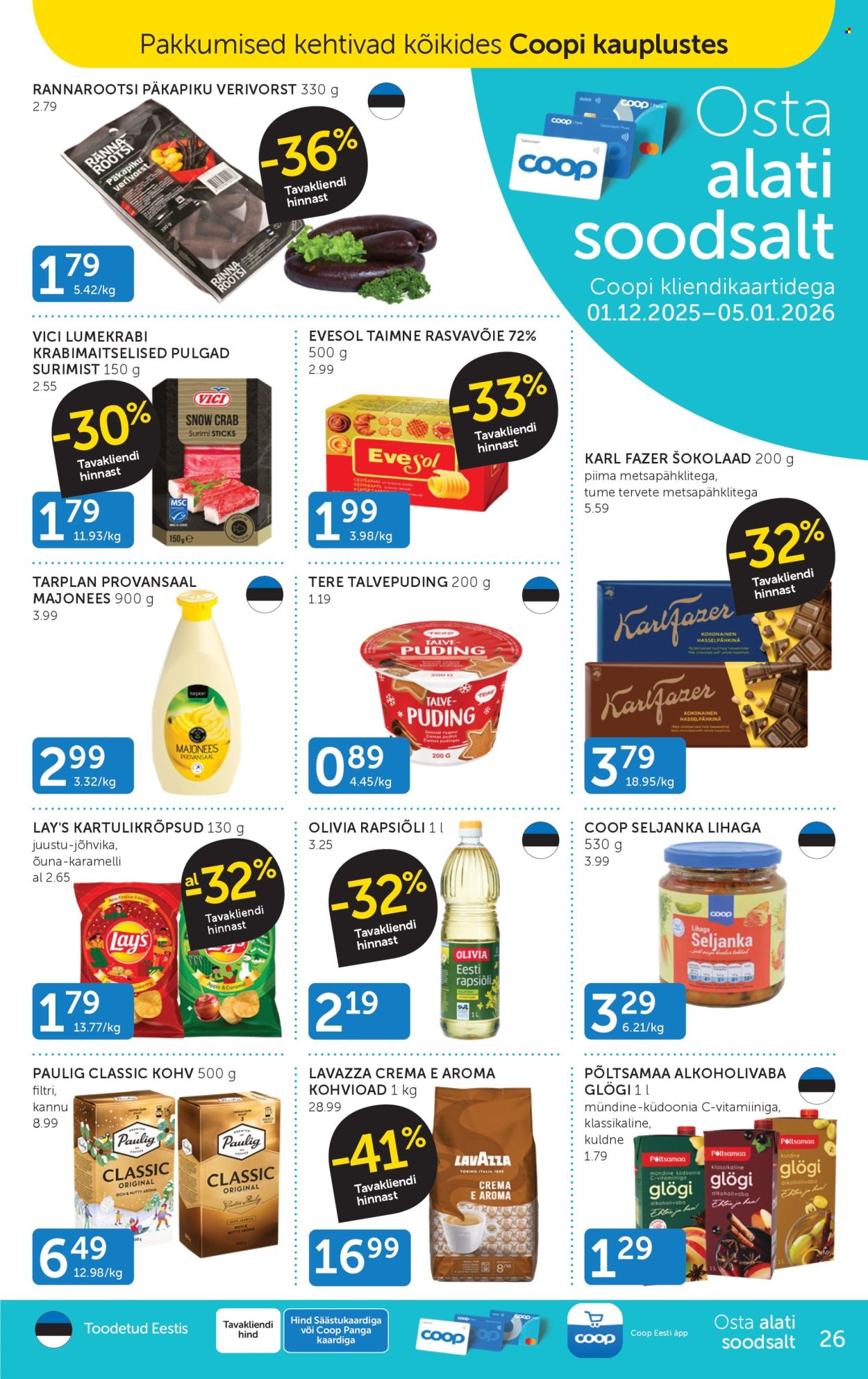 coop - Coop kliendileht (16.12 - 22.12.2025) - page: 26