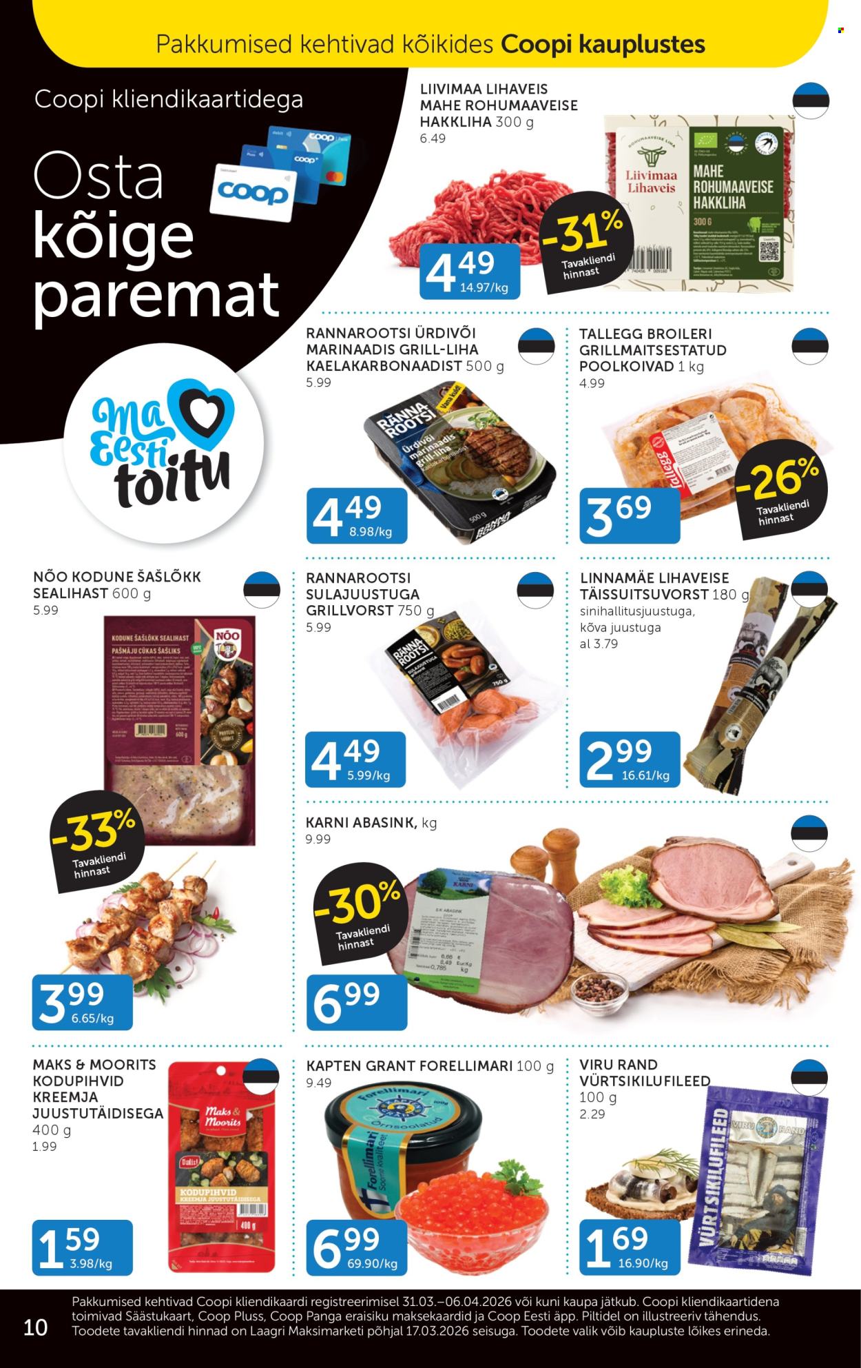 coop - Coop kliendileht (31.03 - 6.04.2026) - page: 10