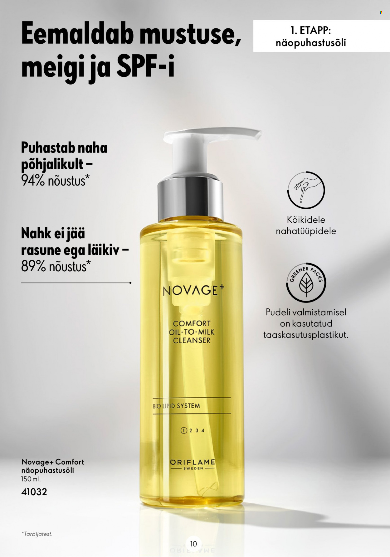 oriflame - Oriflame kliendileht - Novage+ tutvustus - page: 10