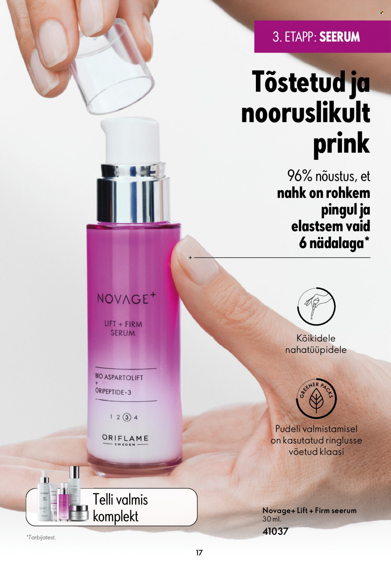 oriflame - Oriflame kliendileht - Novage+ tutvustus - page: 17