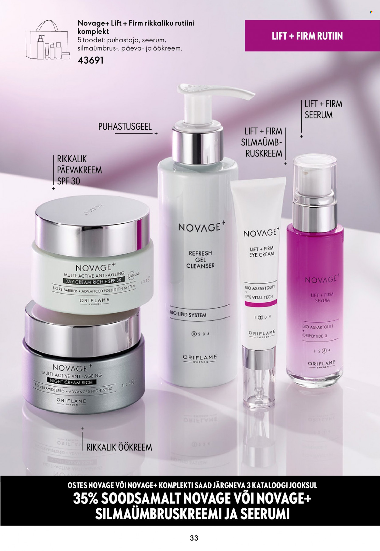 oriflame - Oriflame kliendileht - Novage+ tutvustus - page: 33