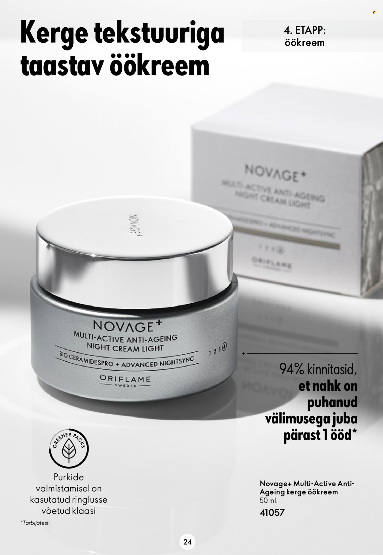 oriflame - Oriflame kliendileht - Novage+ tutvustus - page: 24