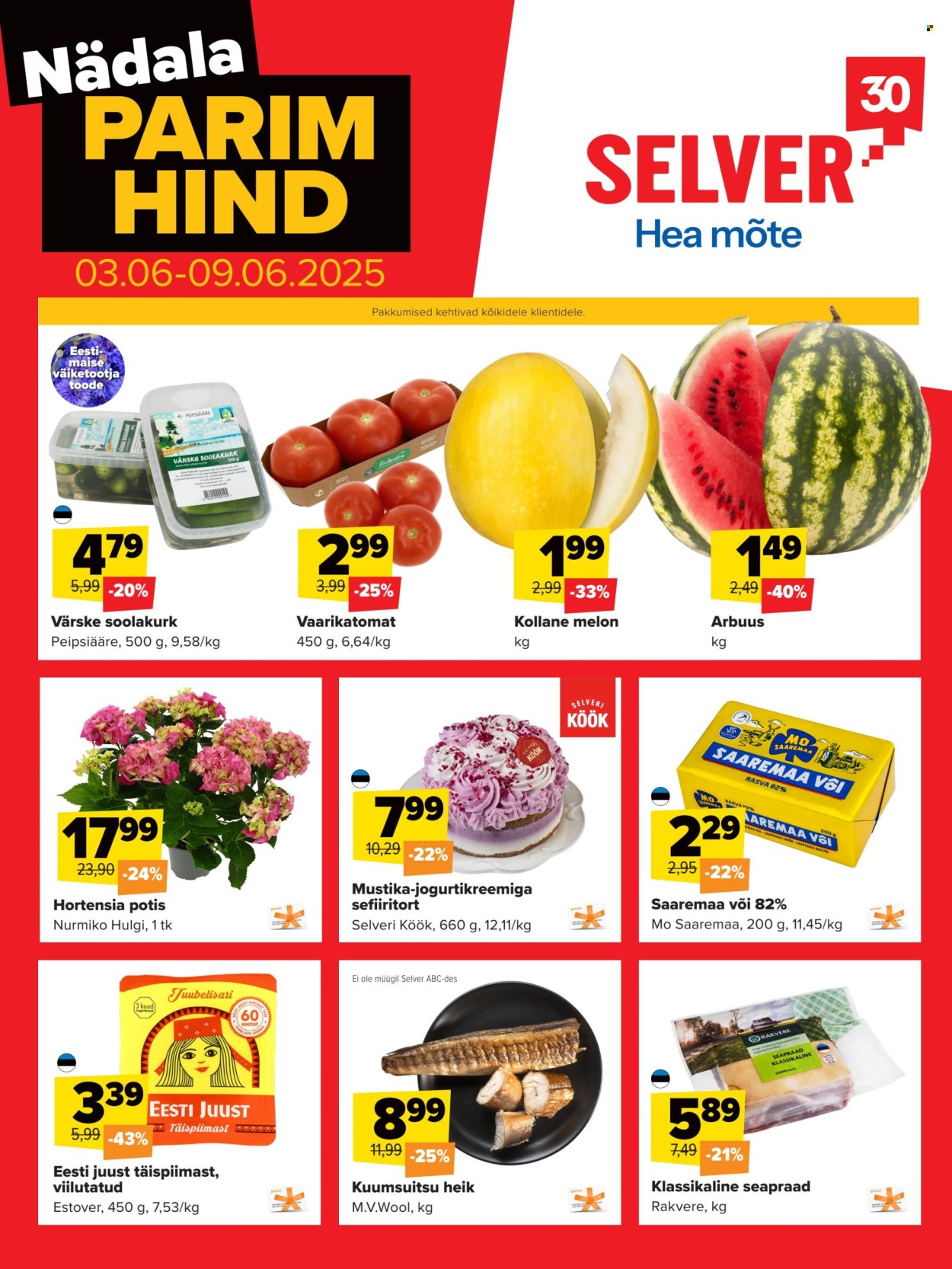 selver - Selver kliendileht - Nädala parim hind (3.06 - 9.06.2025)