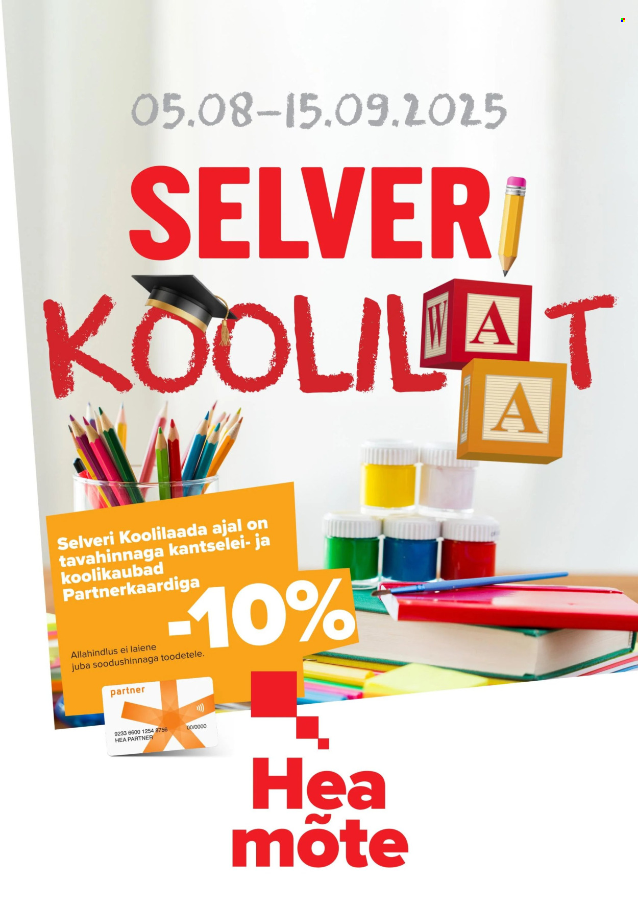 selver - Selver kliendileht - Koolilaat (5.08 - 15.09.2025)