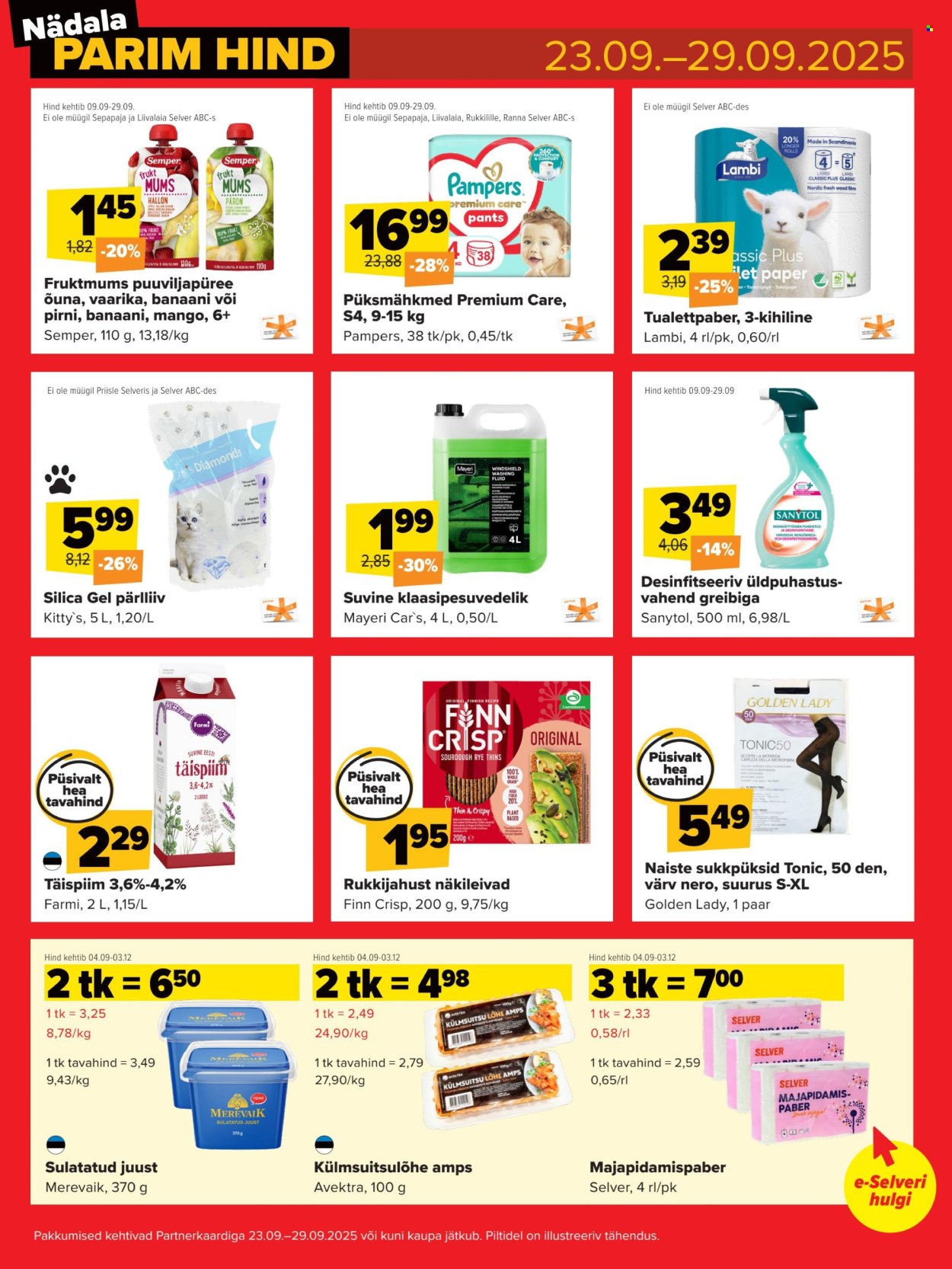 selver - Selver kliendileht - Nädala parim hind (23.09 - 29.09.2025) - page: 4