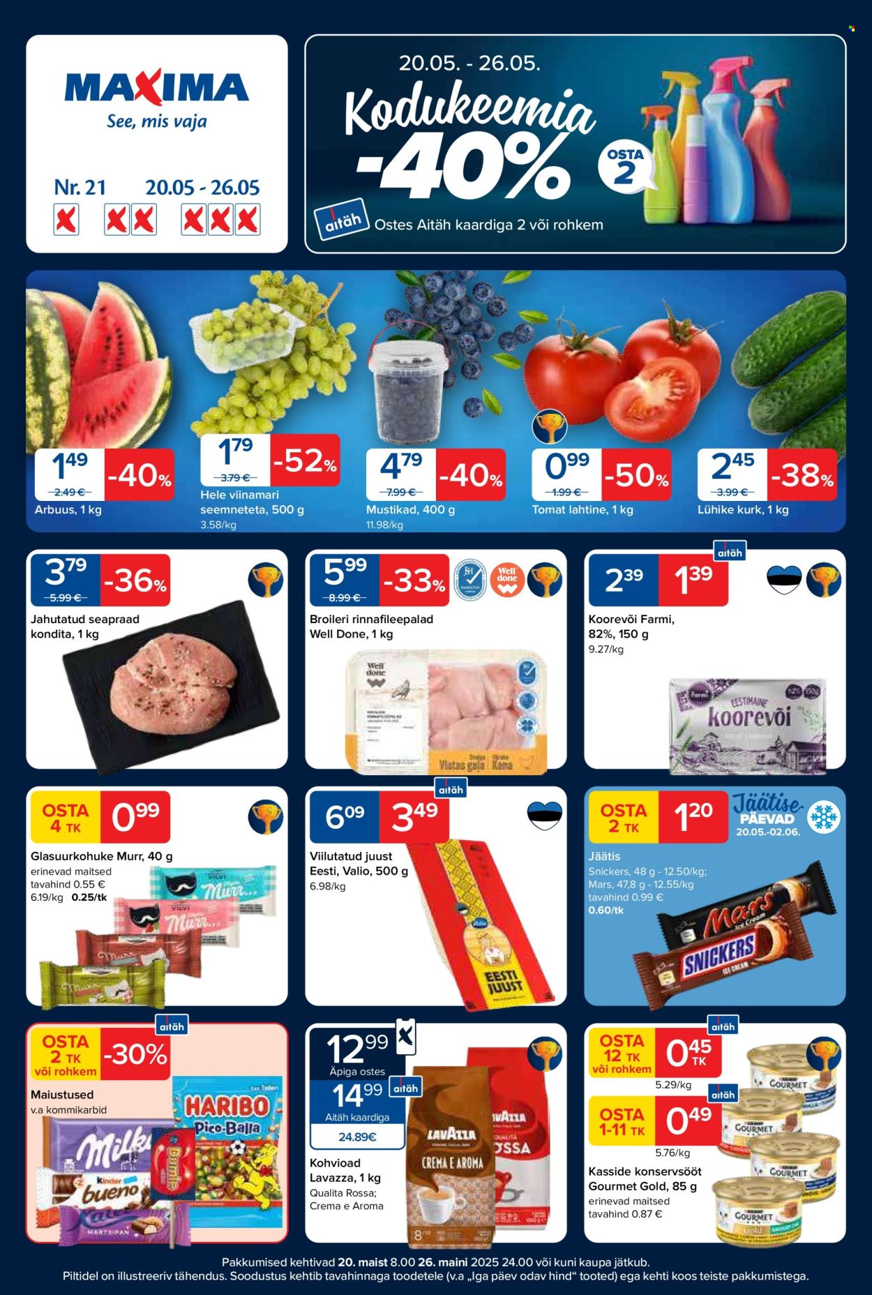 maxima - Maxima kliendileht - Maxima kliendileht nr. 21 (20.05 - 26.05.2025)