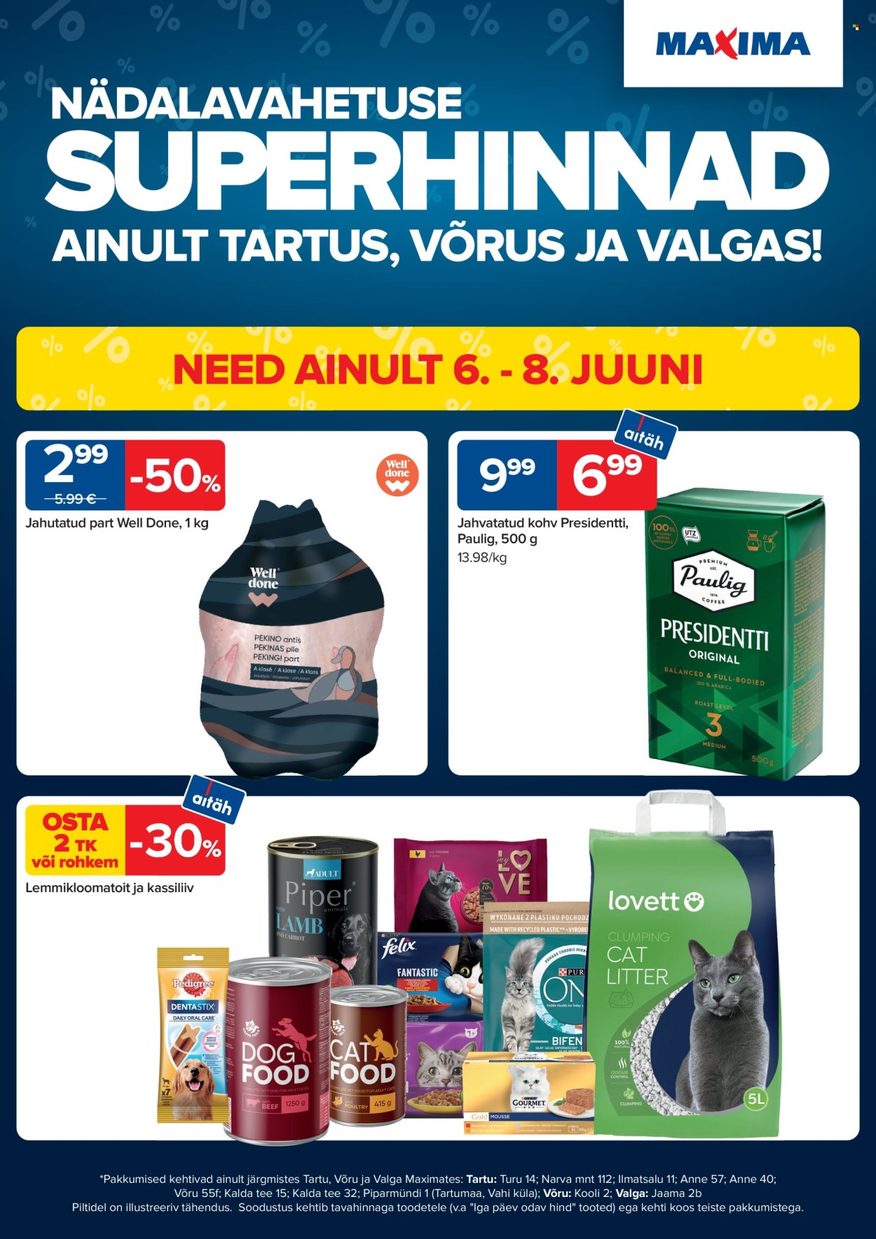 maxima - Maxima kliendileht - Tartu, Võru, Valga ERIPAKKUMISED! (2.06 - 15.06.2025) - page: 1