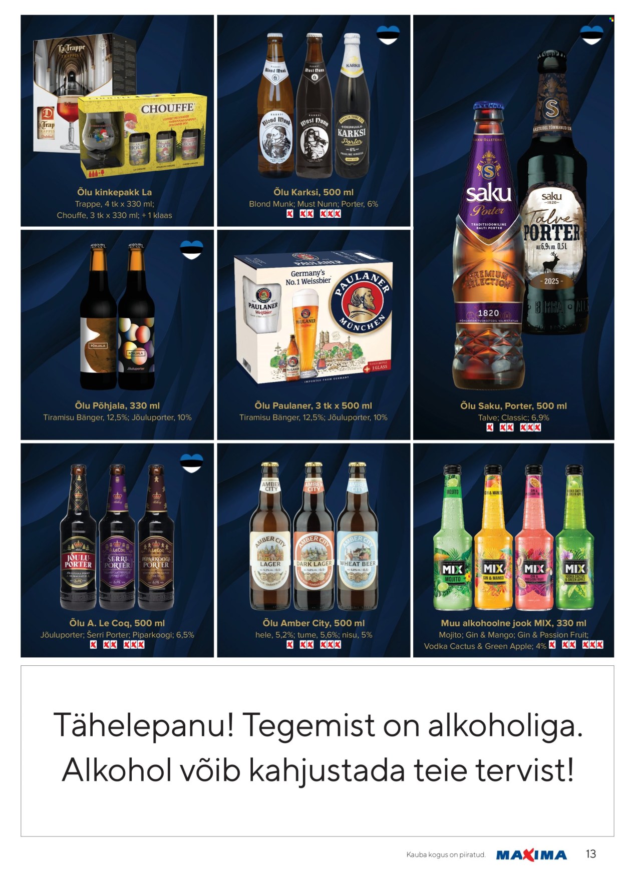 maxima - Maxima kliendileht - Joogikataloog (27.11.2025 - 7.01.2026) - page: 13