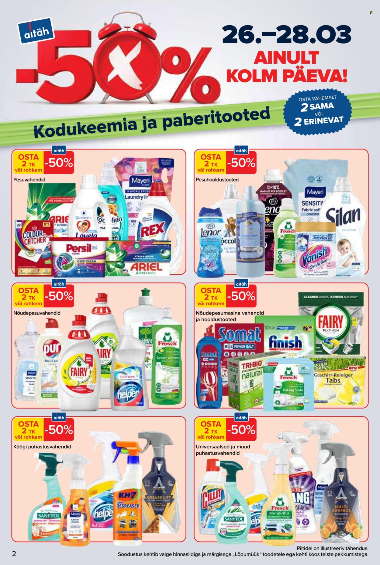 maxima - Maxima kliendileht - -50% kodukeemia ja paberitooted (26.03 - 28.03.2026)