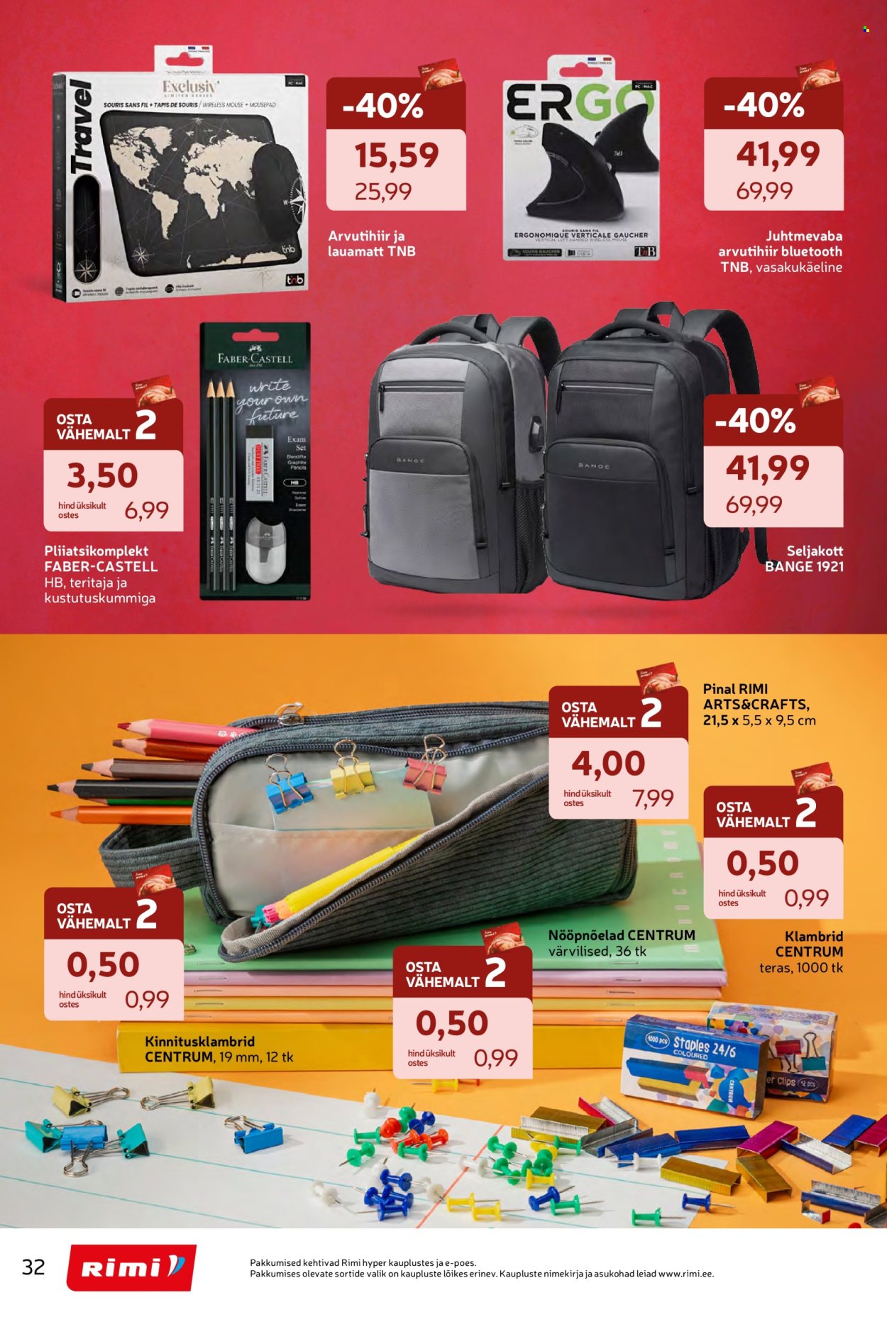 rimi - Rimi kliendileht - Tagasi kooli! (28.07 - 7.09.2026) - page: 32