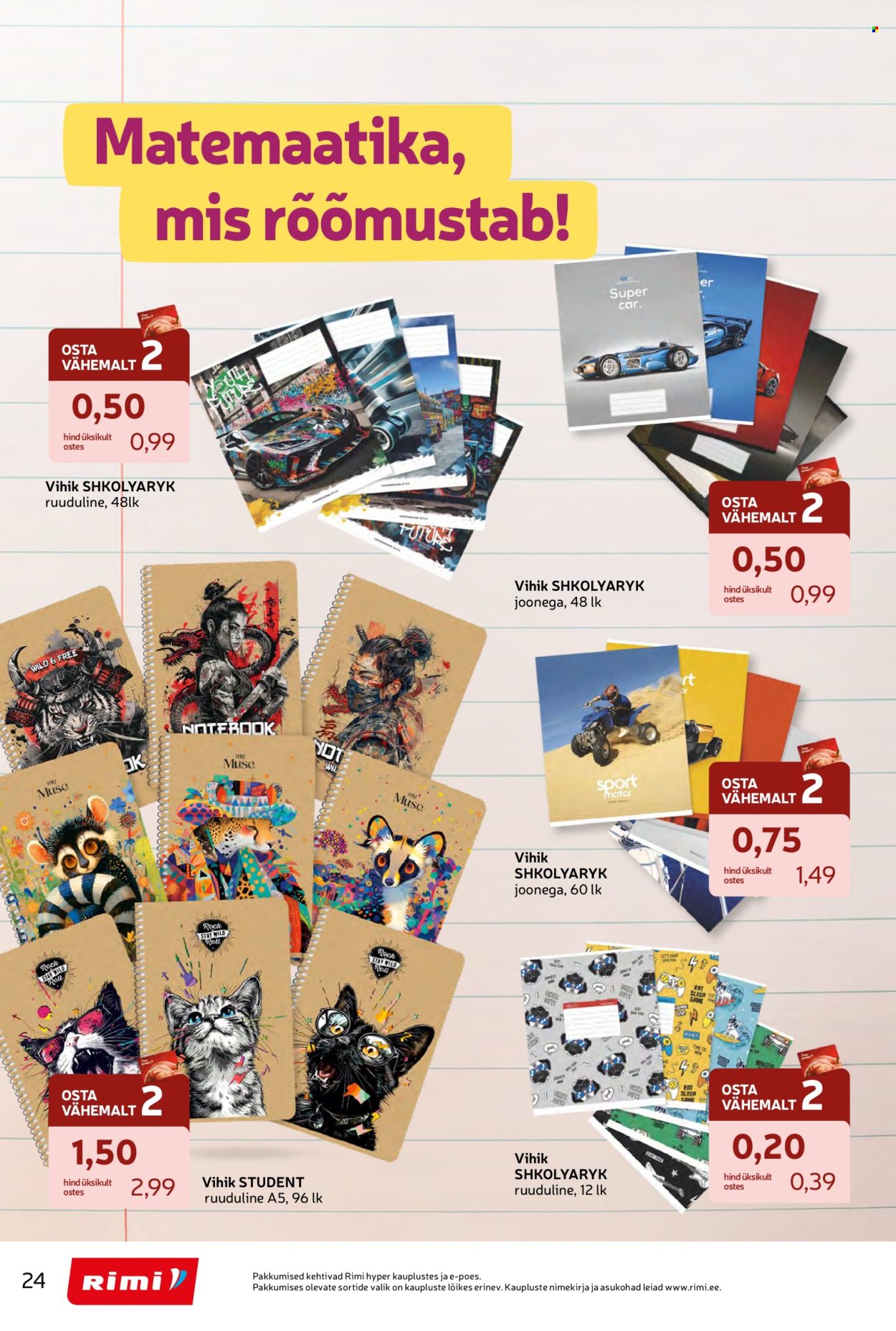 rimi - Rimi kliendileht - Tagasi kooli! (28.07 - 7.09.2026) - page: 24