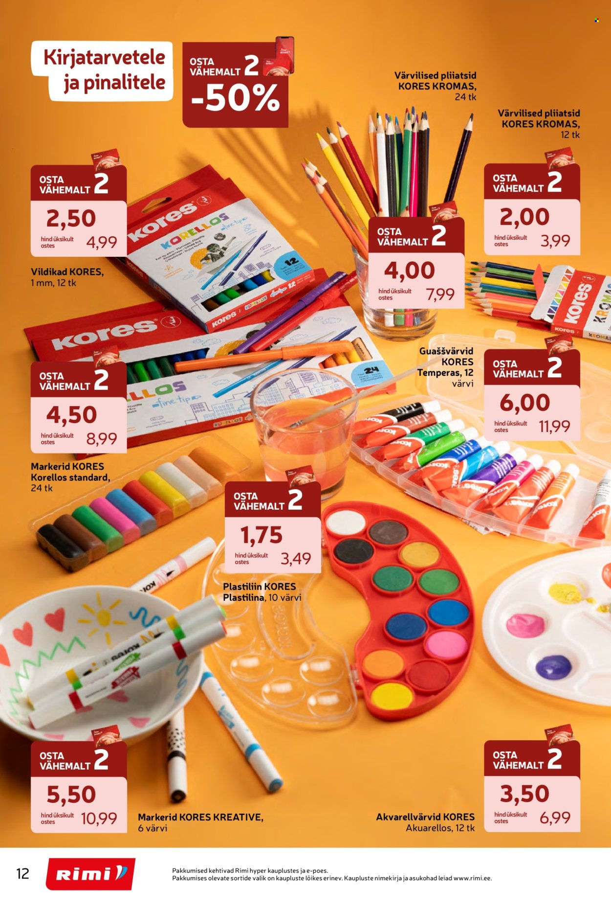 rimi - Rimi kliendileht - Tagasi kooli! (28.07 - 7.09.2026) - page: 12